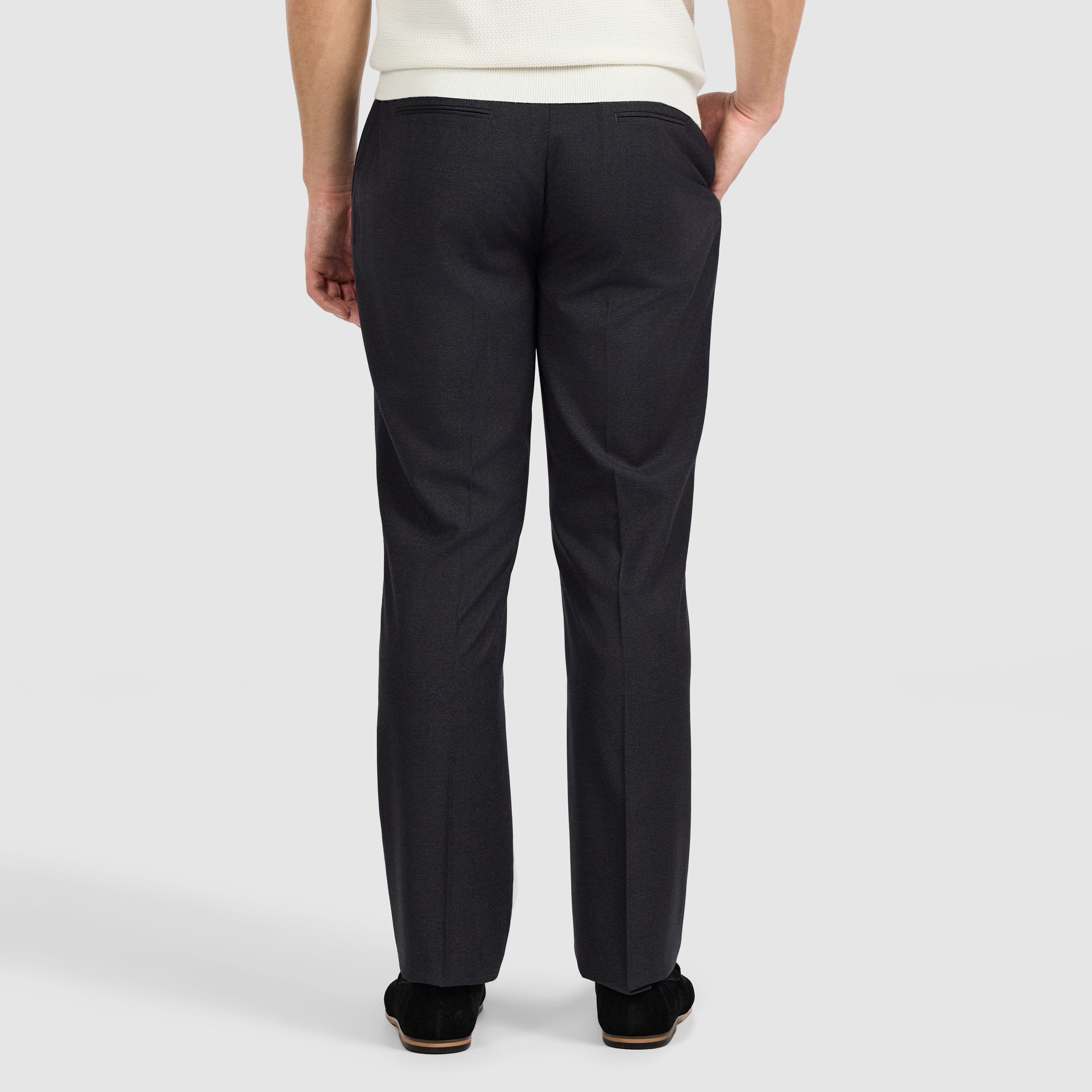  Charcoal Bedford Regular Check Suit