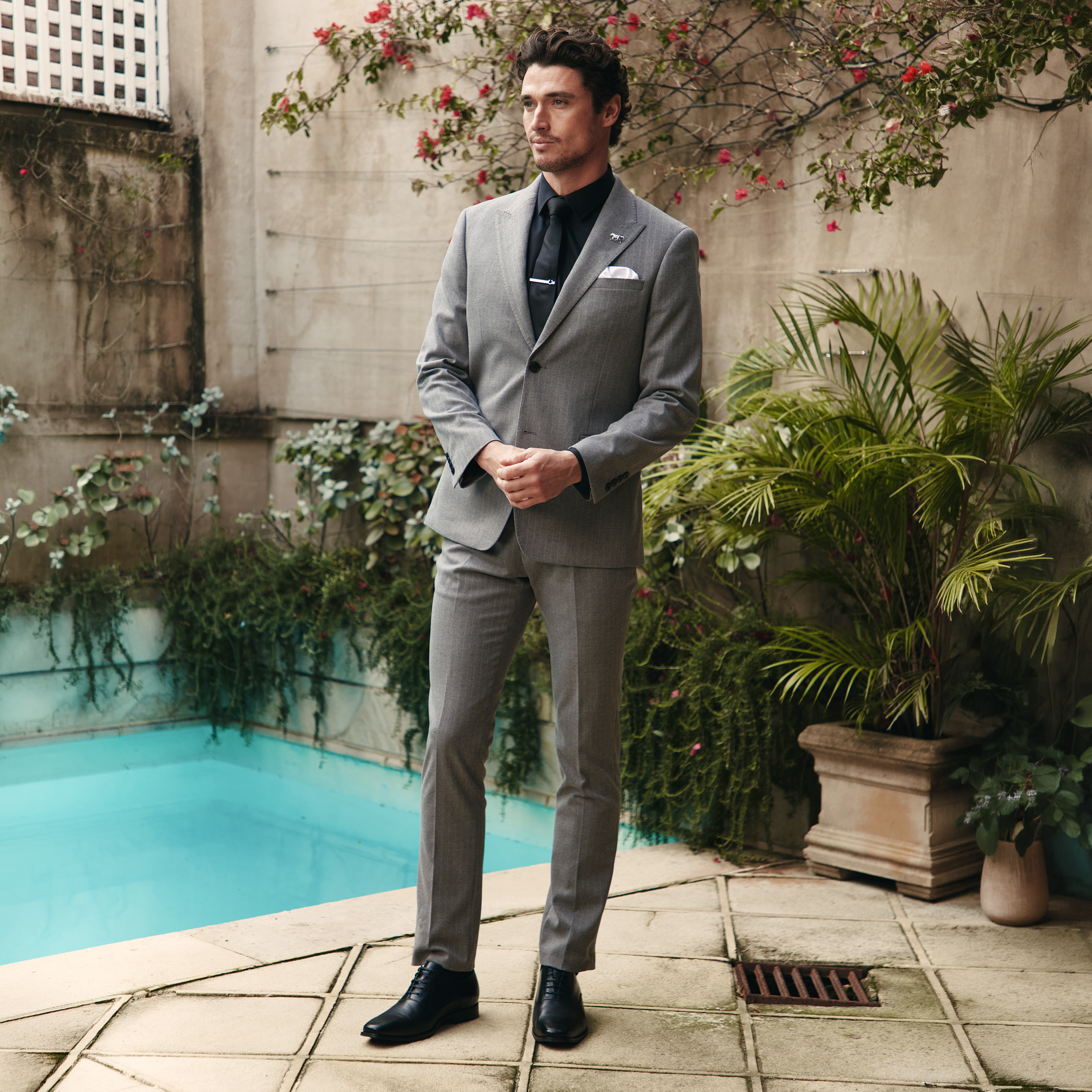 Sylas Slim Stripe Suit Jacket