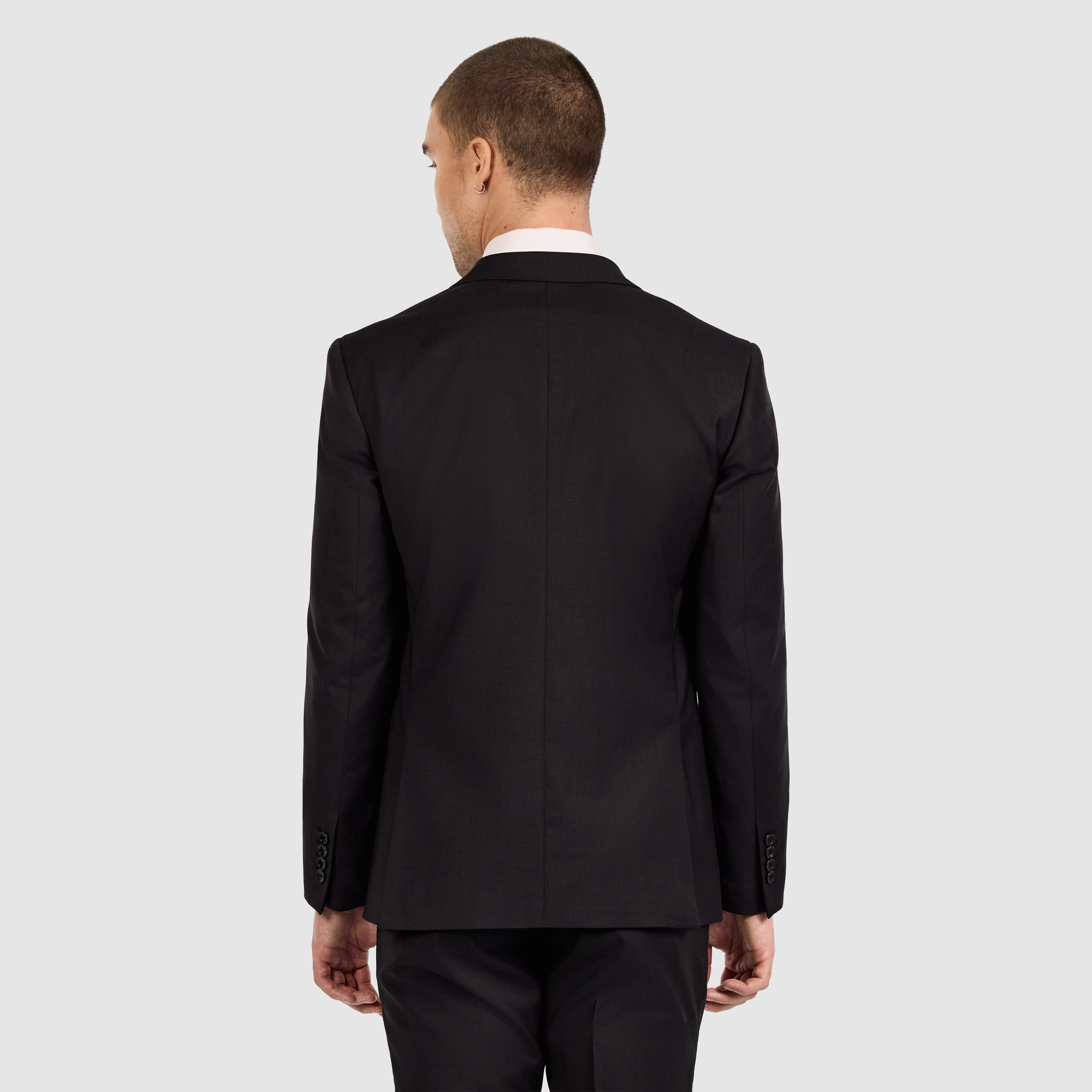 Chocolate Cordovan Wool Suit Jacket