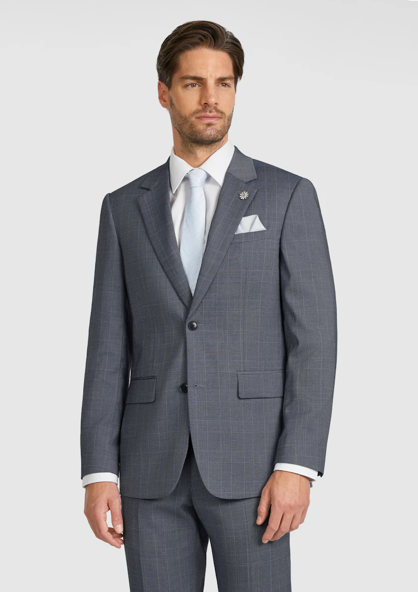 Delton Slim Check Suit Jacket