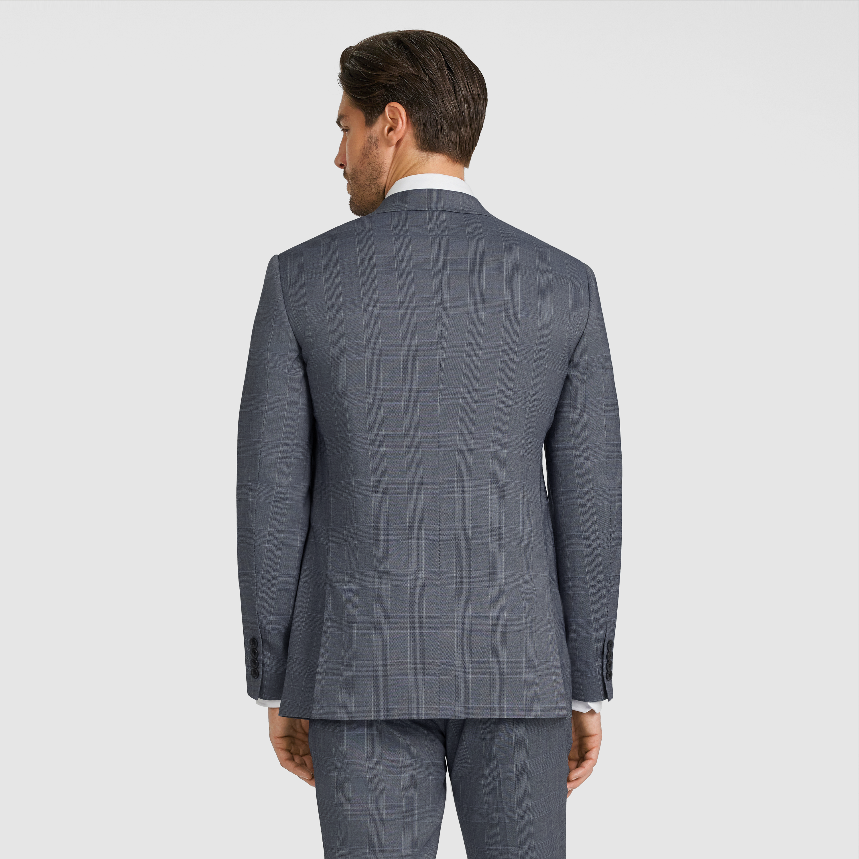 Delton Slim Check Suit Jacket