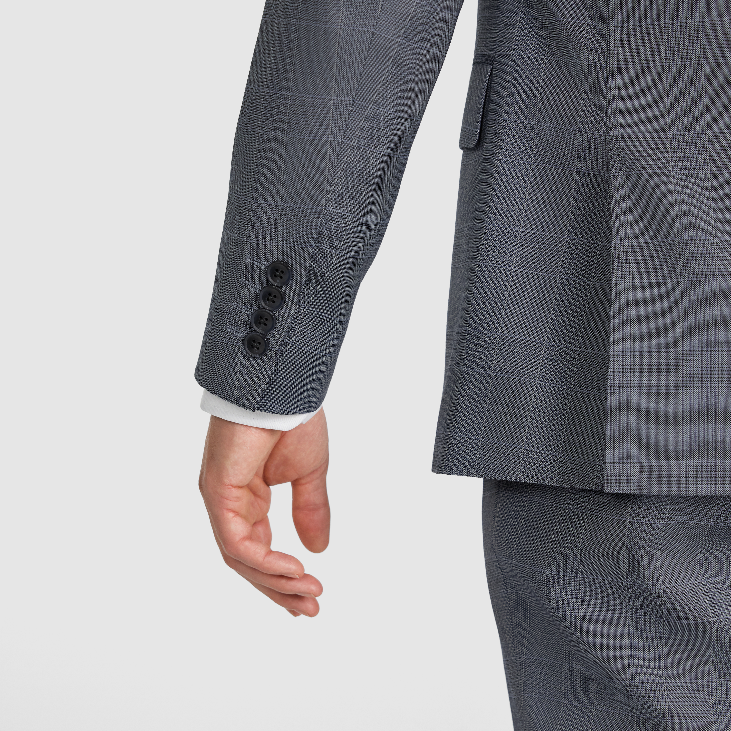 Delton Slim Check Suit Jacket