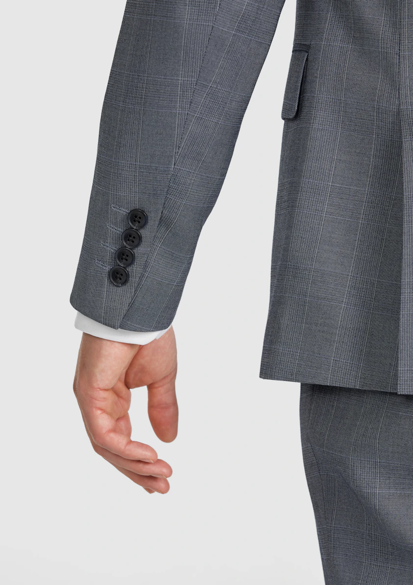 Delton Slim Check Suit Jacket