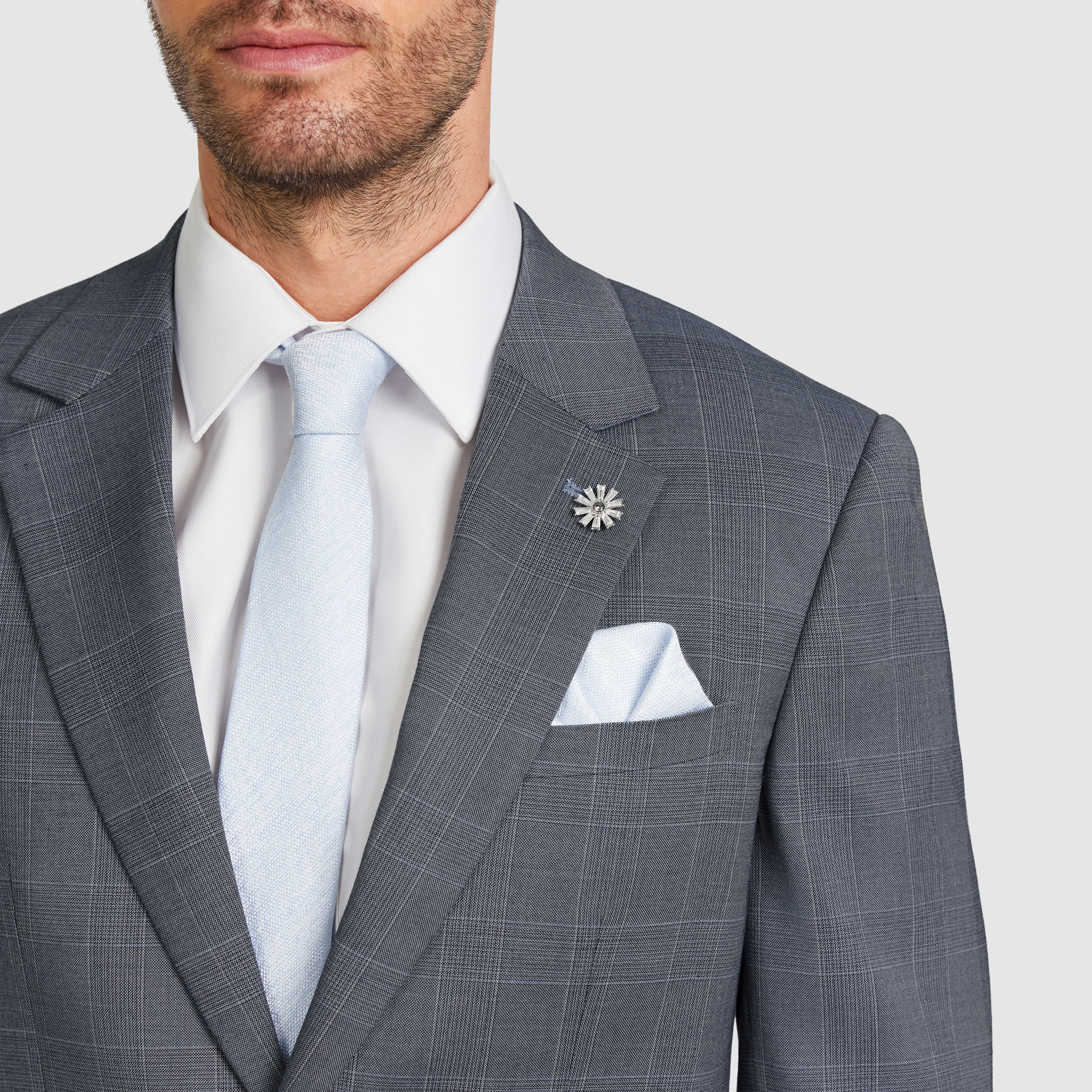 Delton Slim Check Suit Jacket