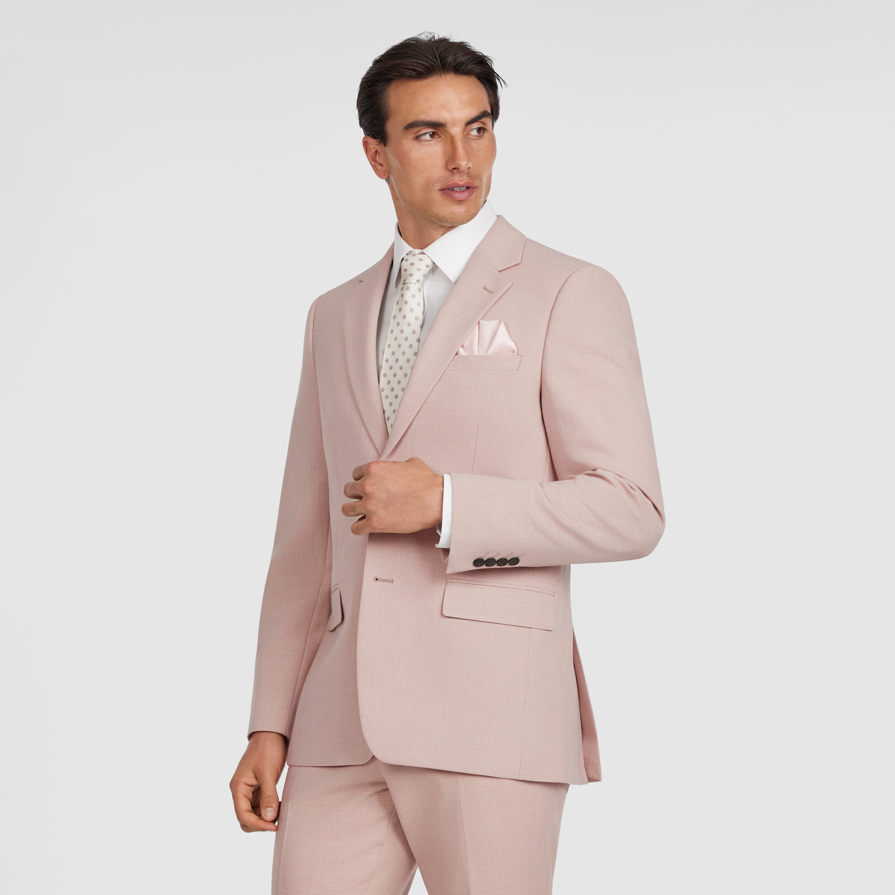 Light Pink Remy Slim Suit Jacket