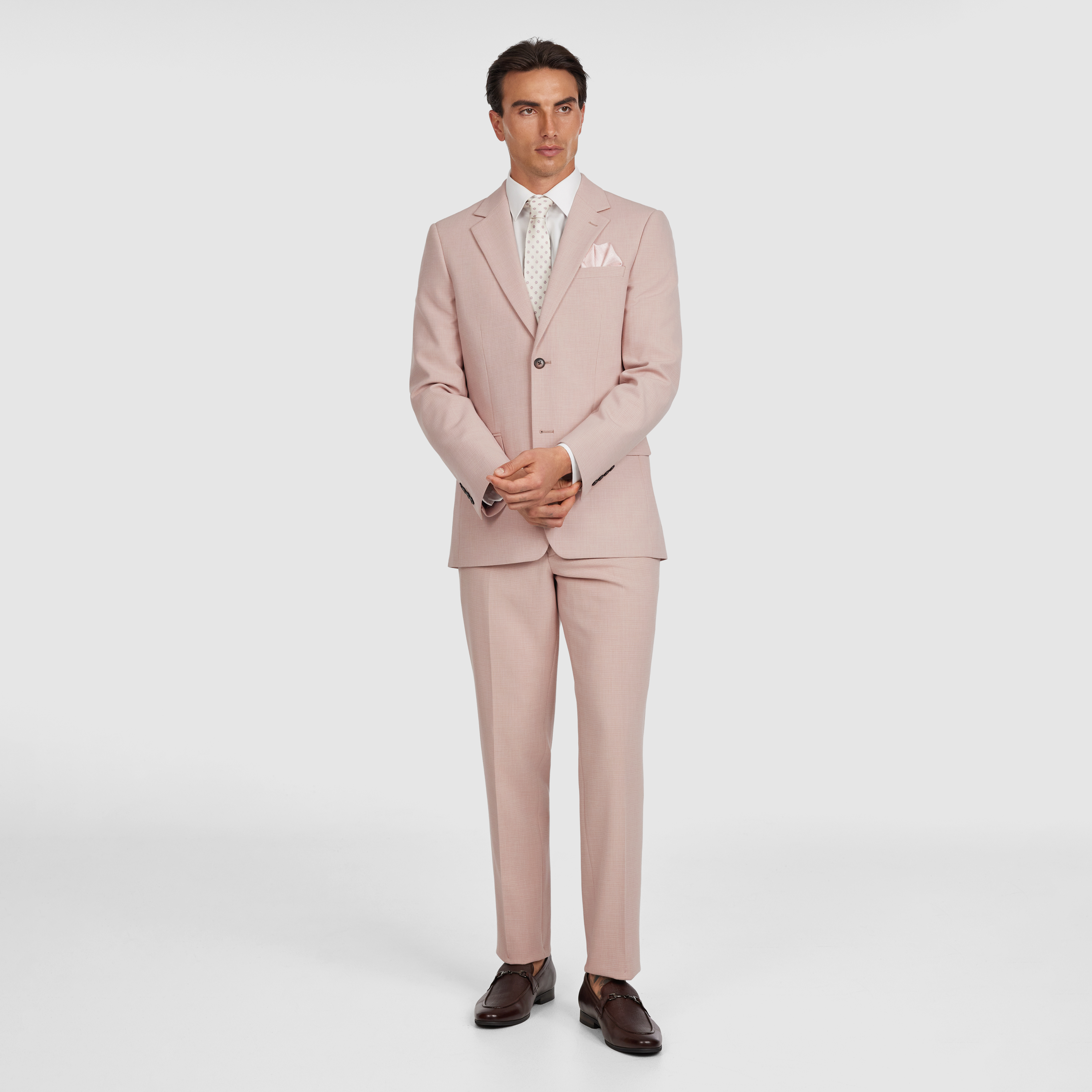 Light Pink Remy Slim Suit Jacket