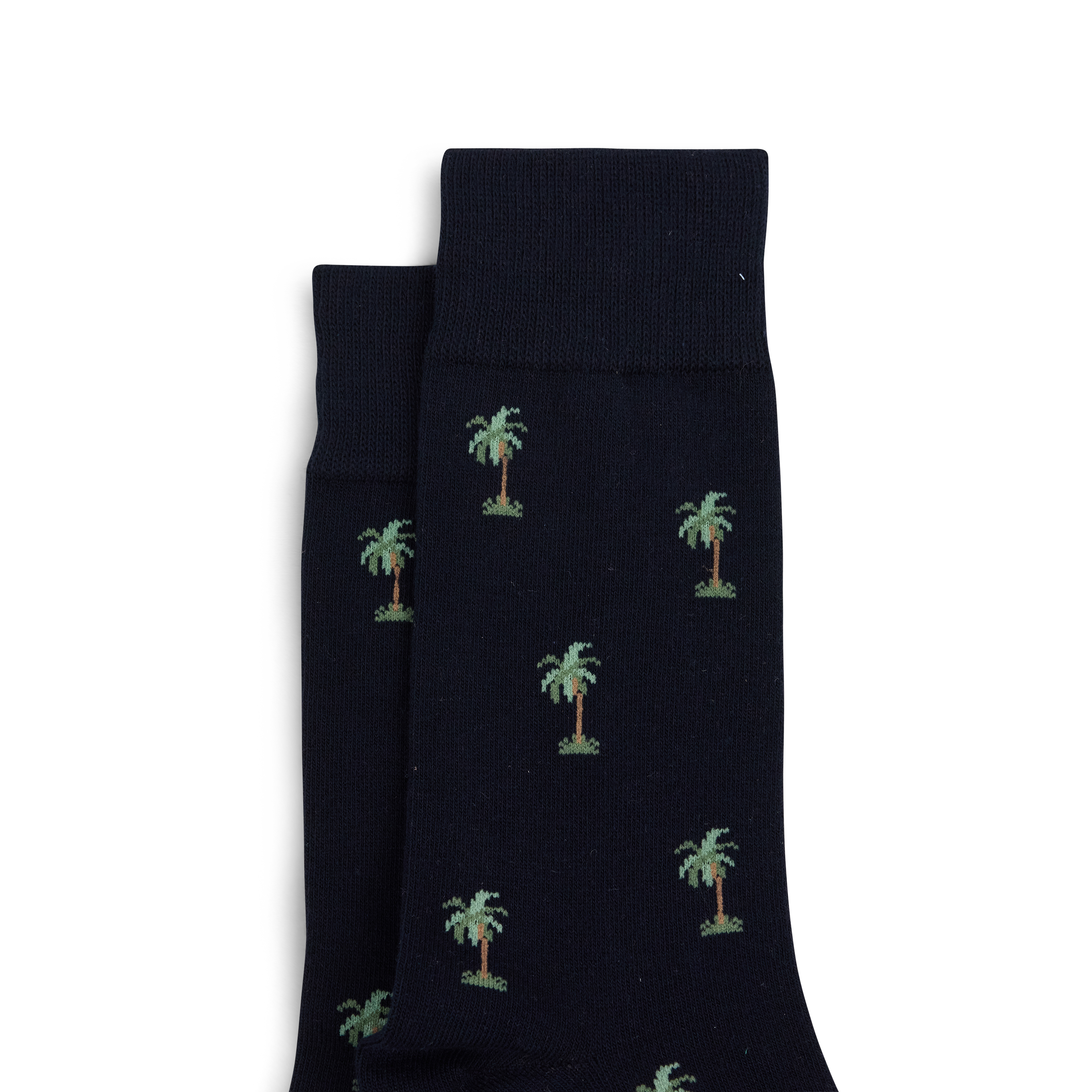 Navy Fiji Palm Sock