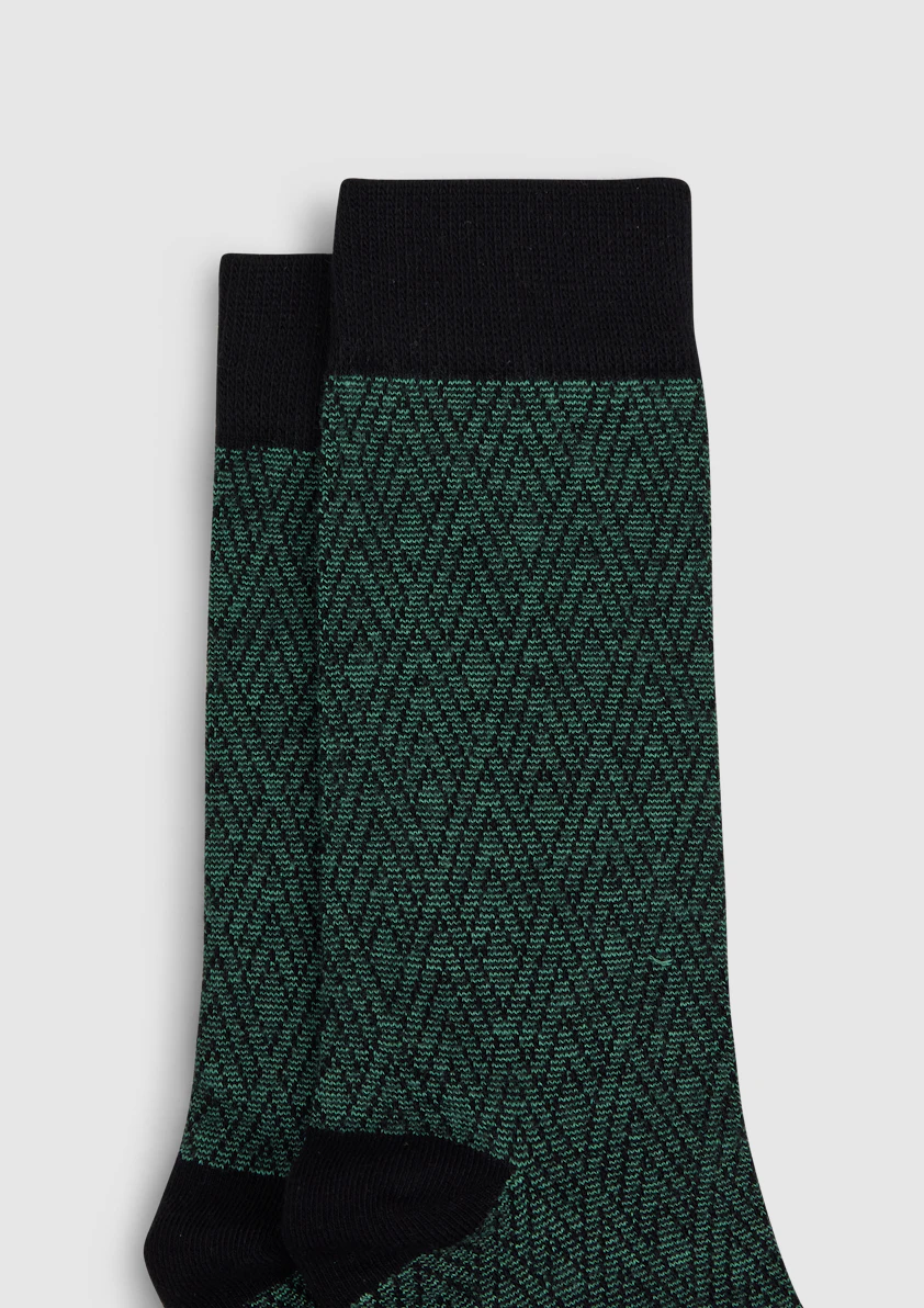 Green Noah Textured Bamboo Sock