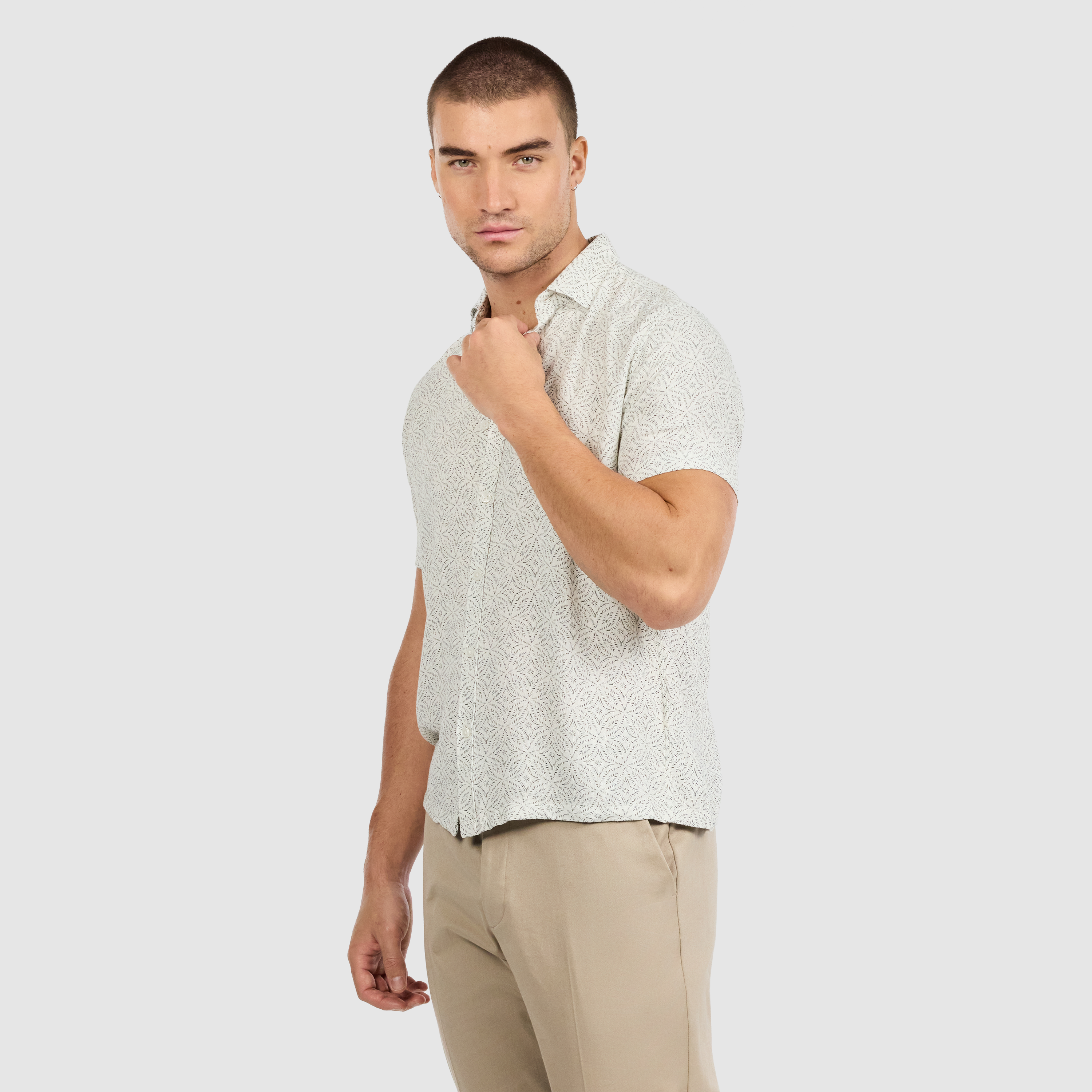 Blaise Textured Geo Shirt