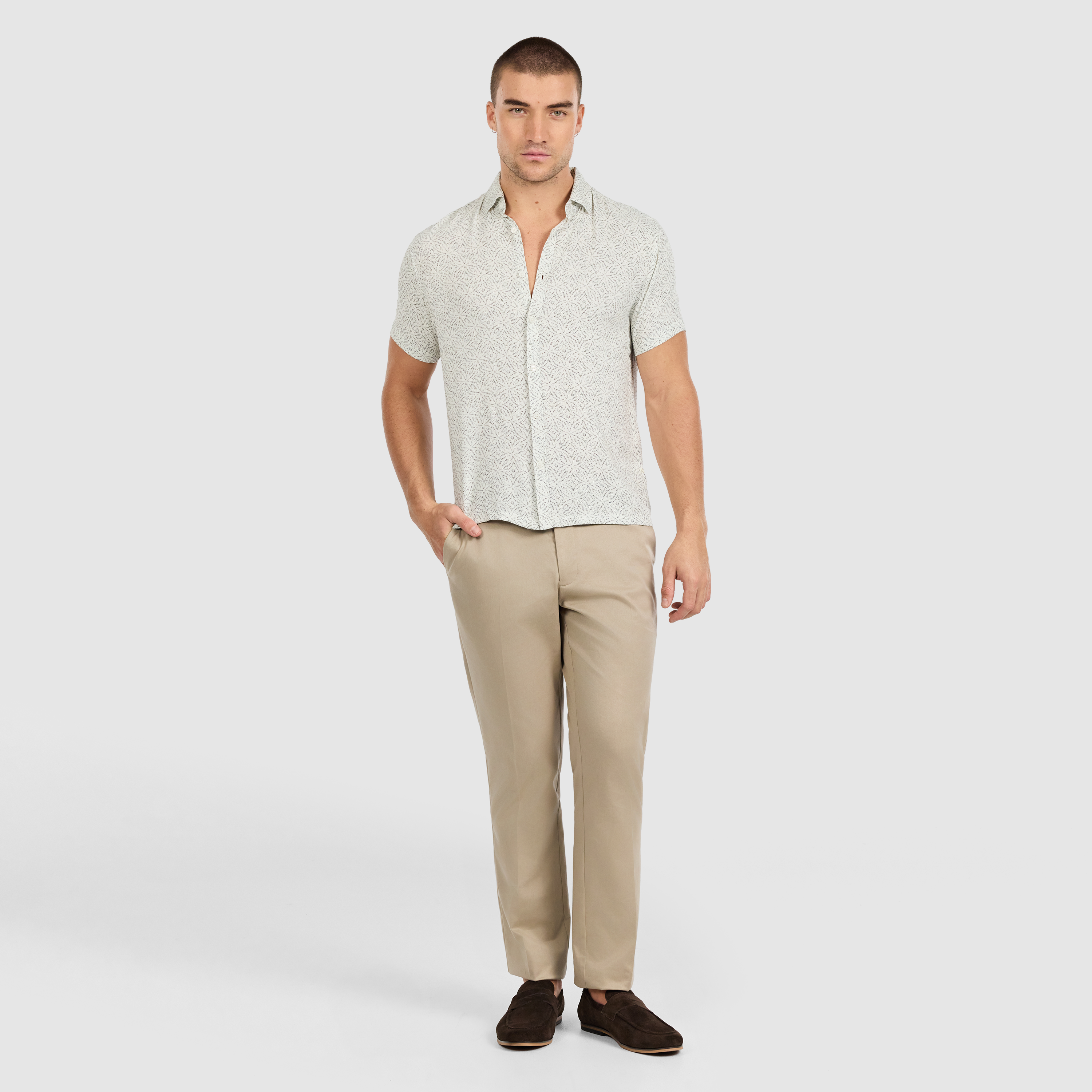 Blaise Textured Geo Shirt