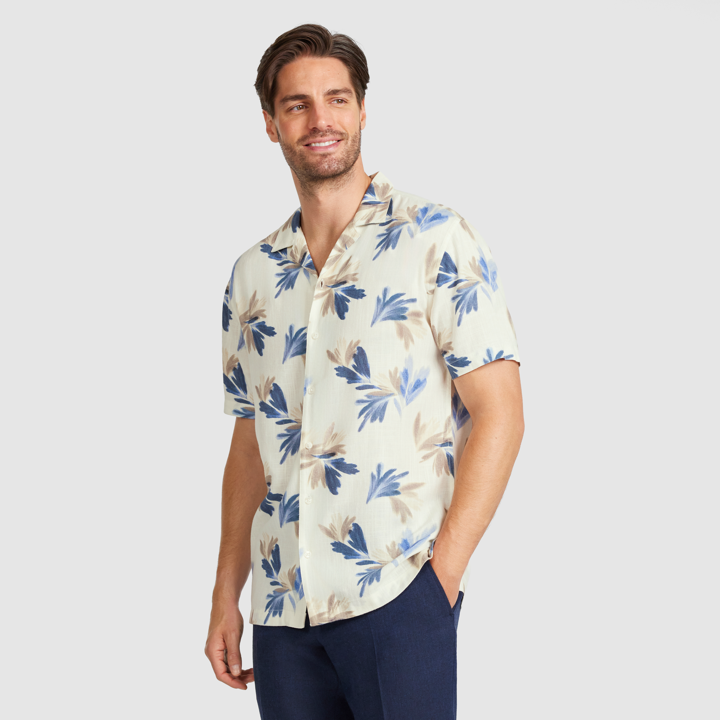 White Iberia Abstract Shirt