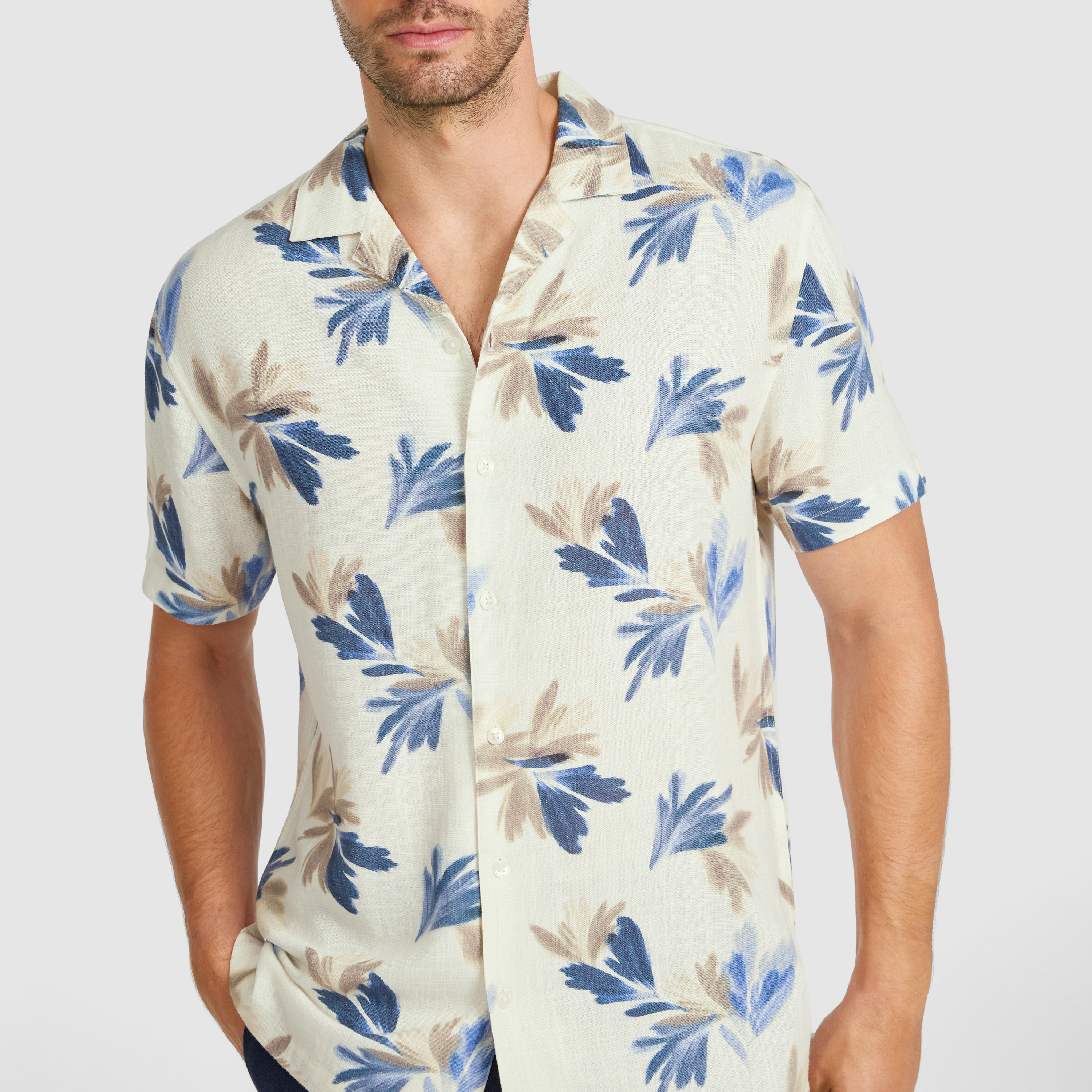 White Iberia Abstract Shirt