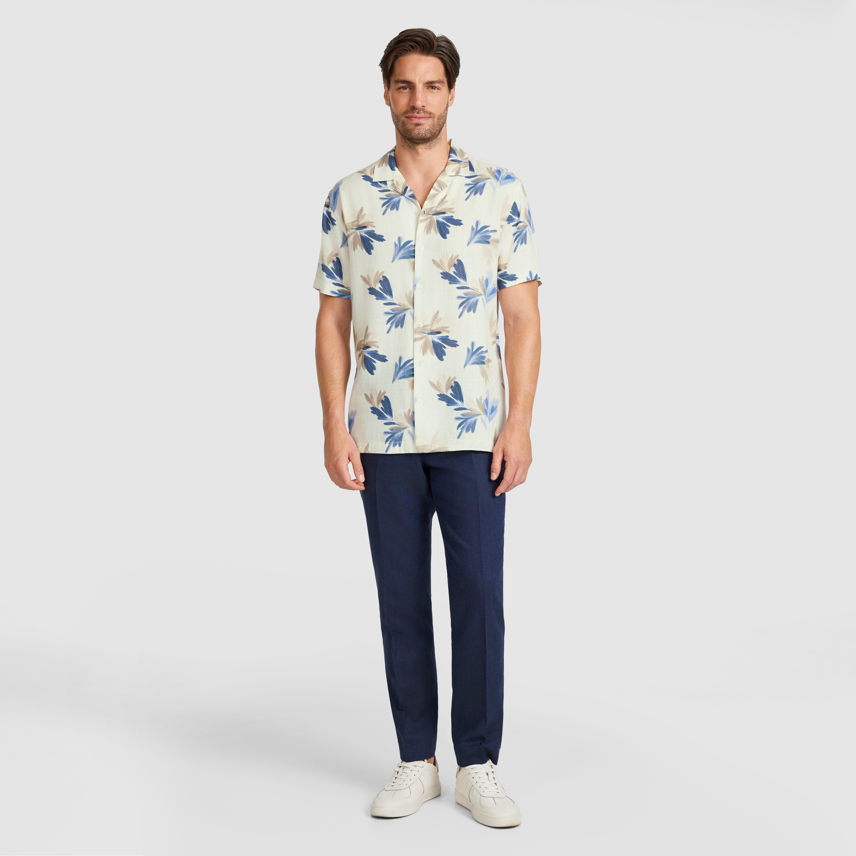 White Iberia Abstract Shirt