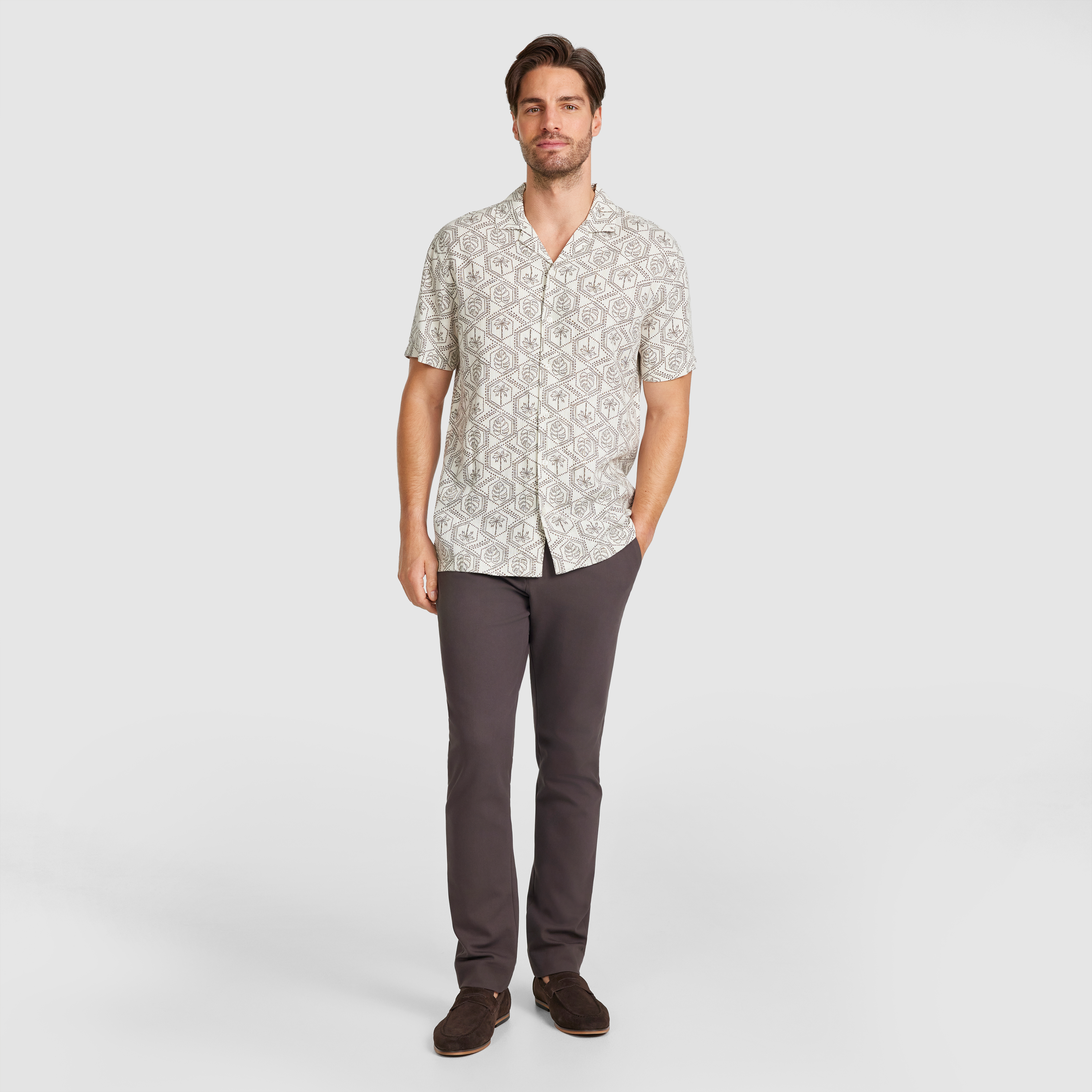 Ivory Catalan Leaf Shirt