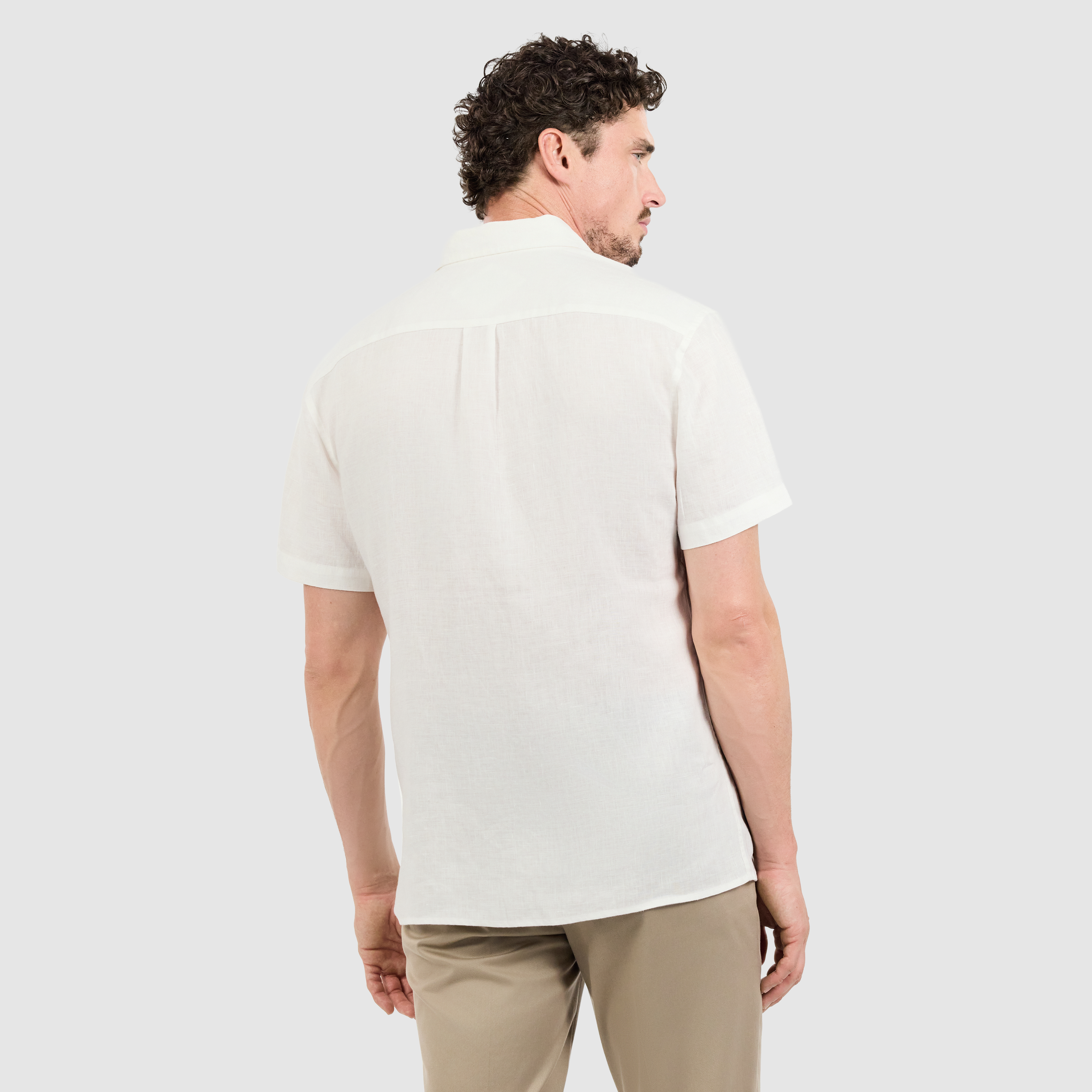 White Alexis Pure Linen Shirt