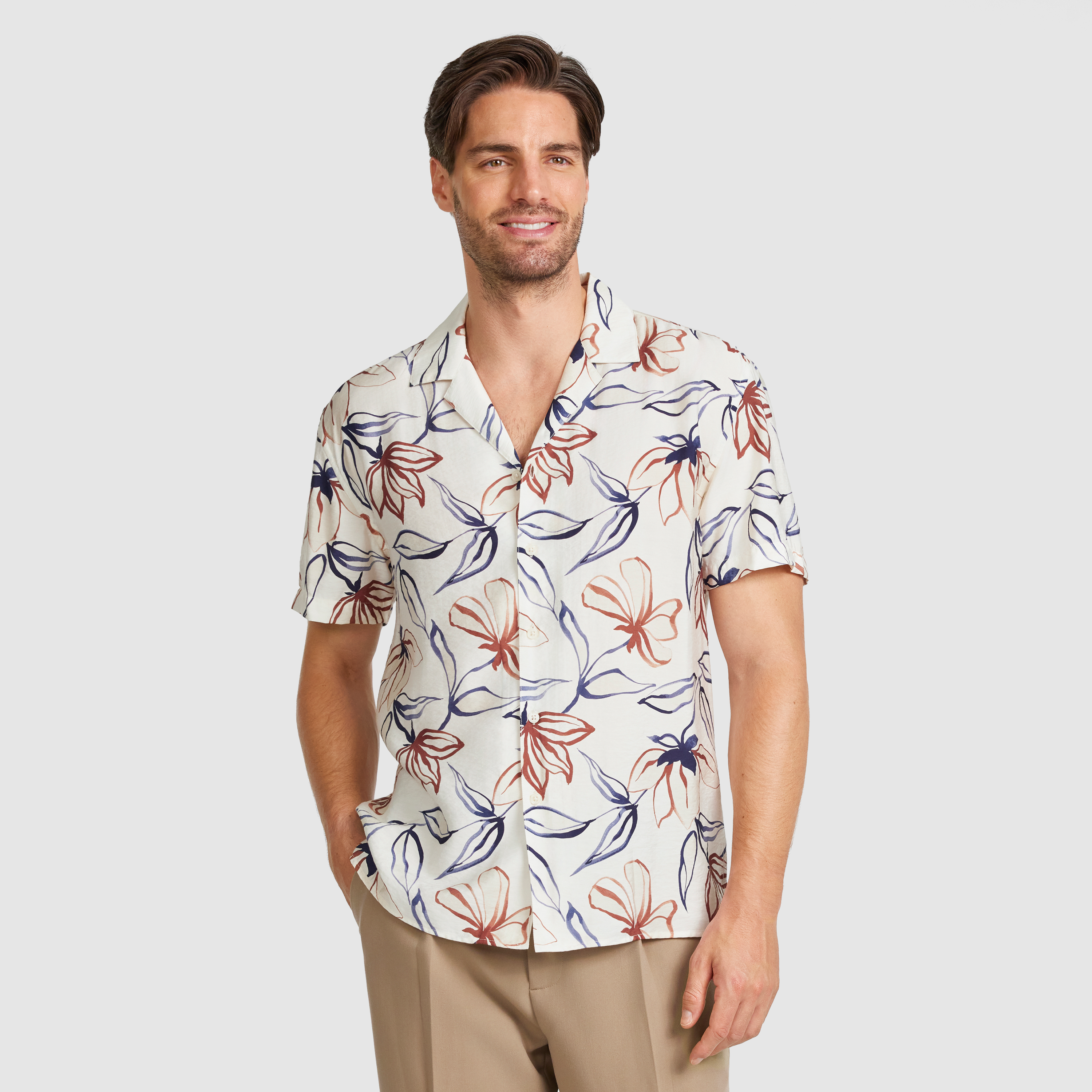 Saros Viscose Floral Shirt