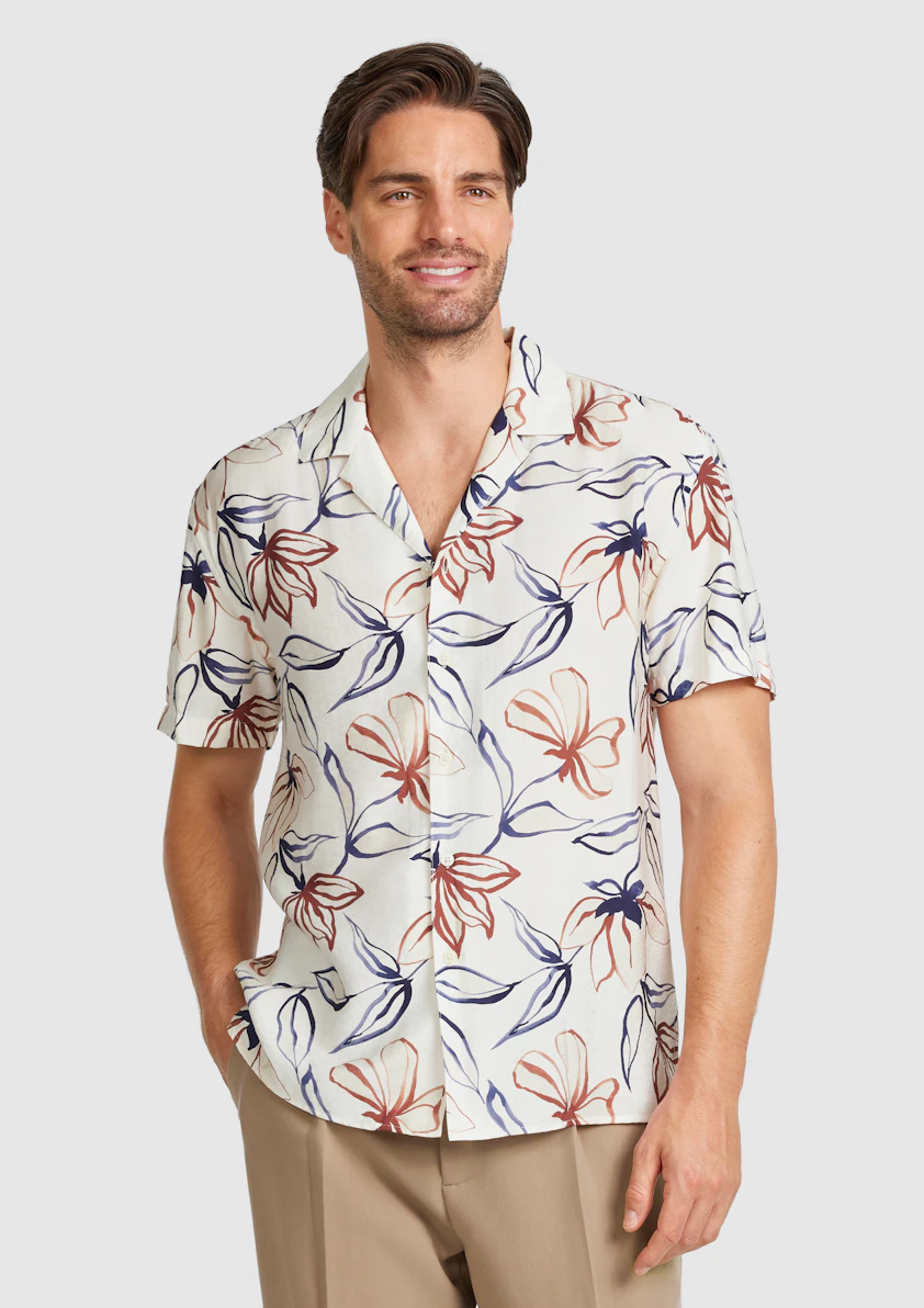 Saros Viscose Floral Shirt