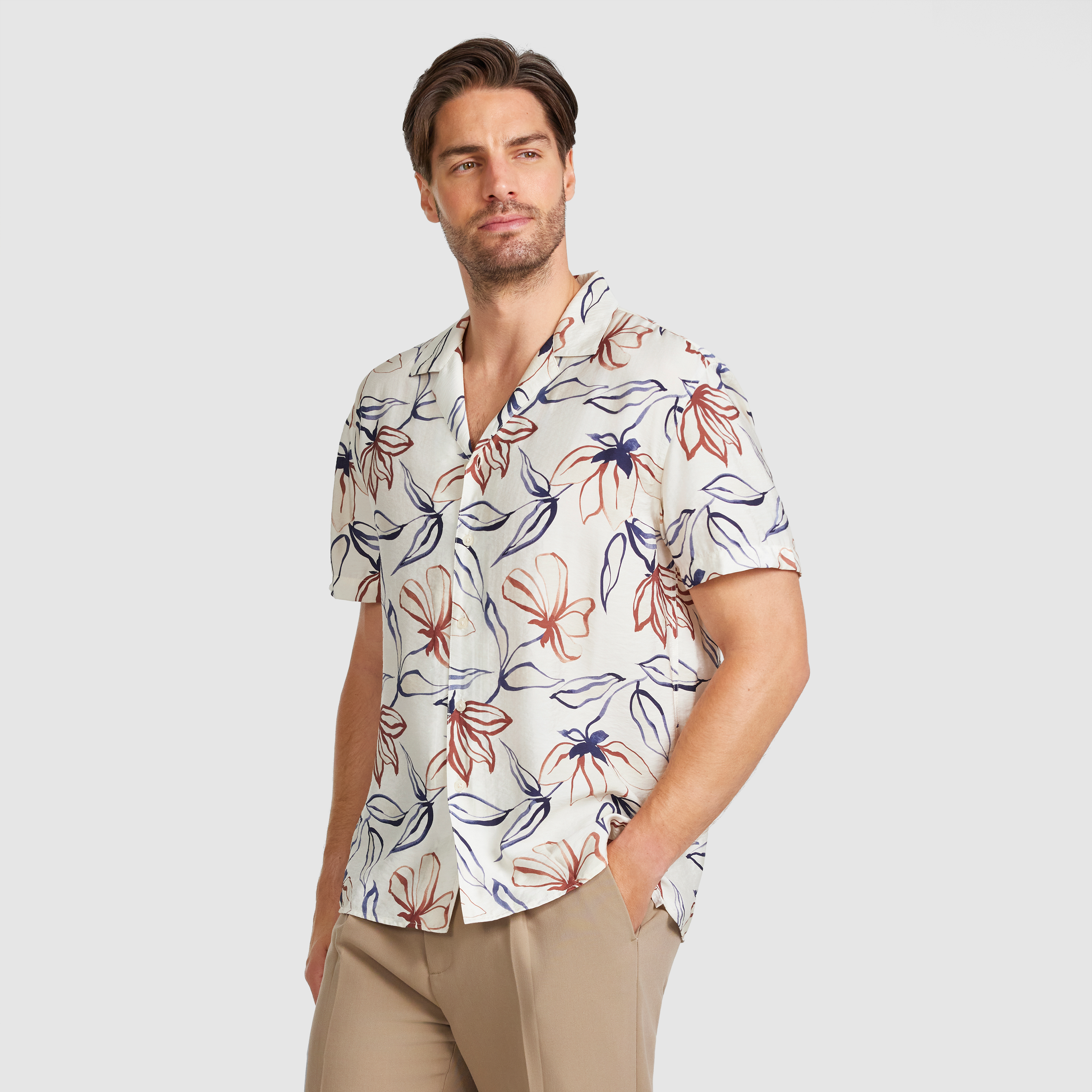 Saros Viscose Floral Shirt