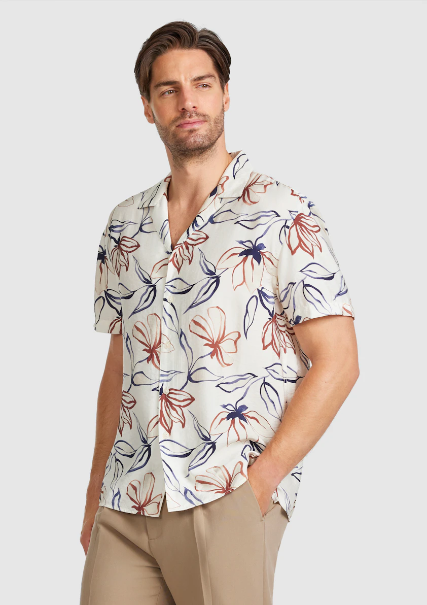 Saros Viscose Floral Shirt