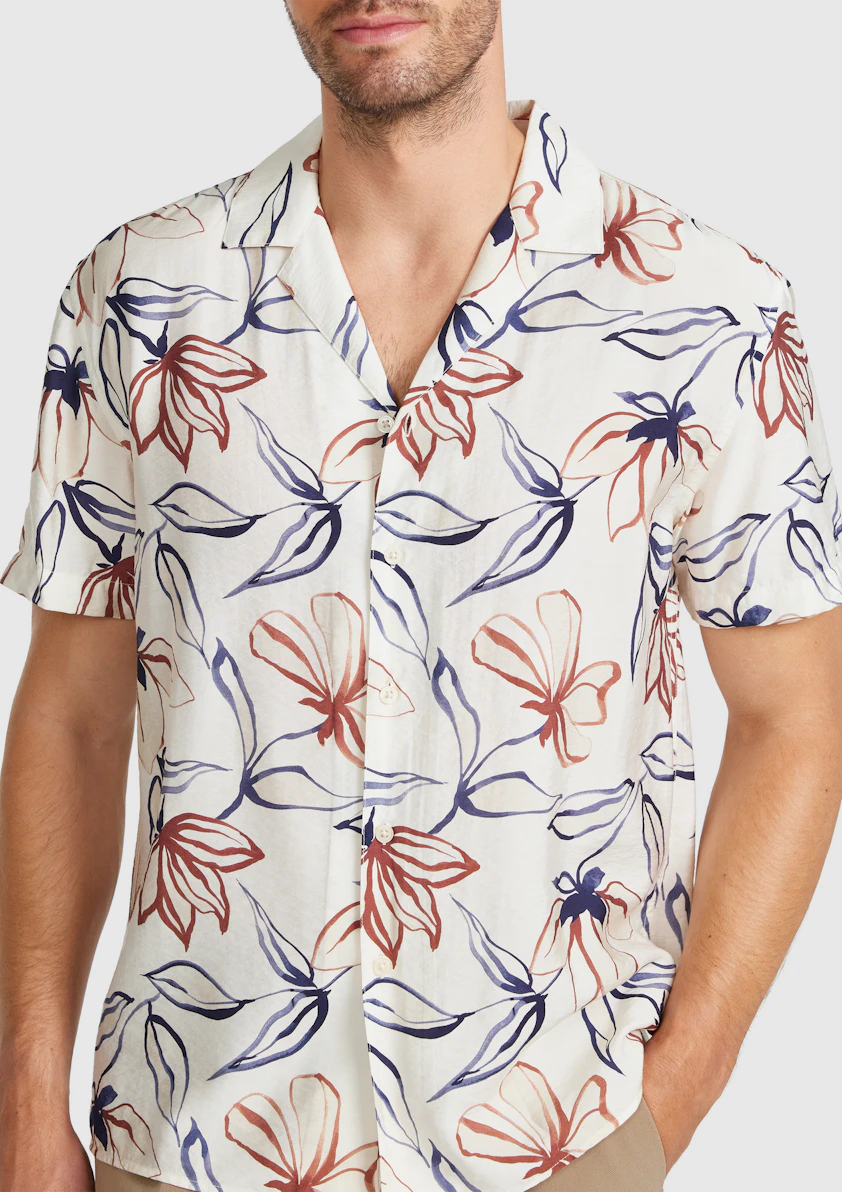 Saros Viscose Floral Shirt