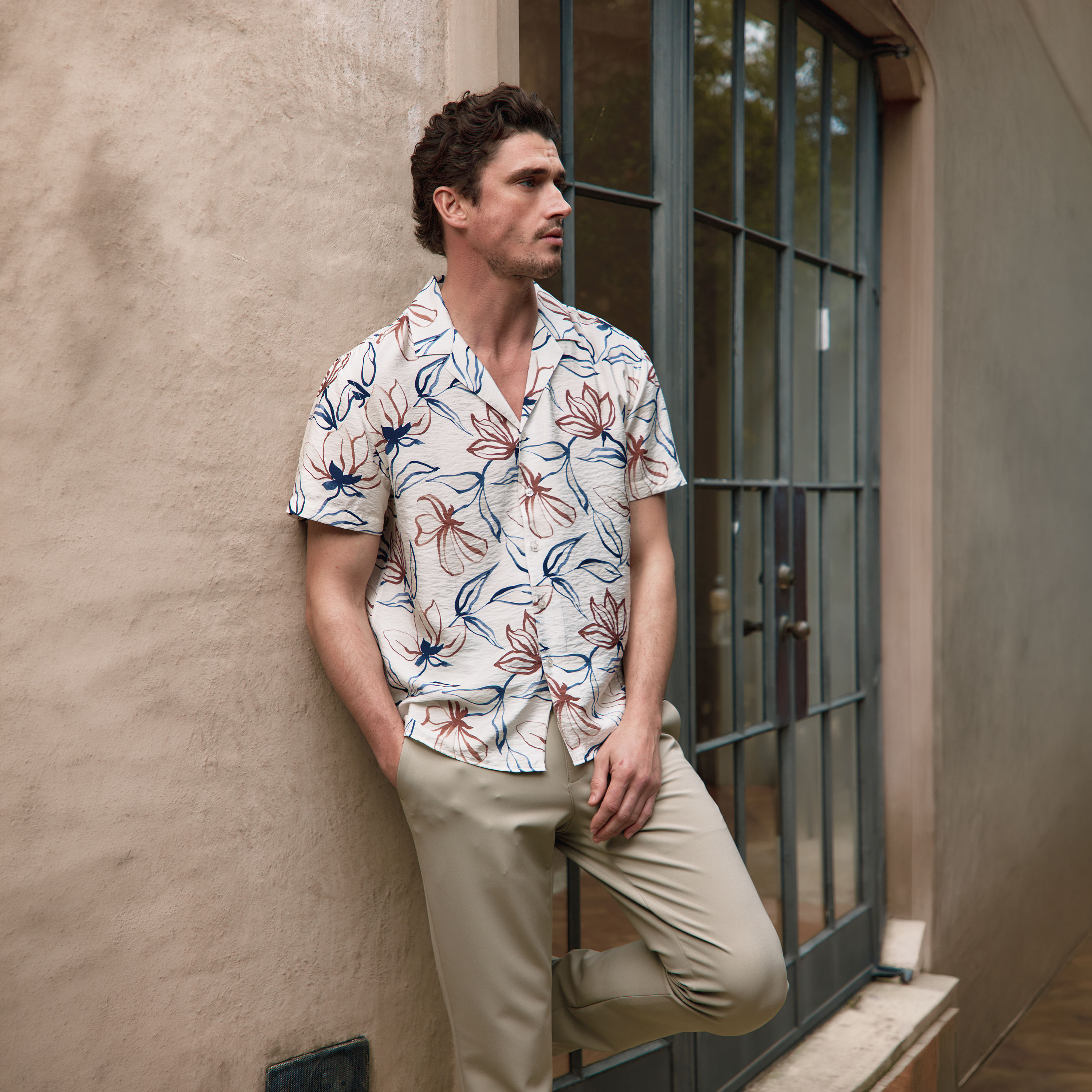 Saros Viscose Floral Shirt