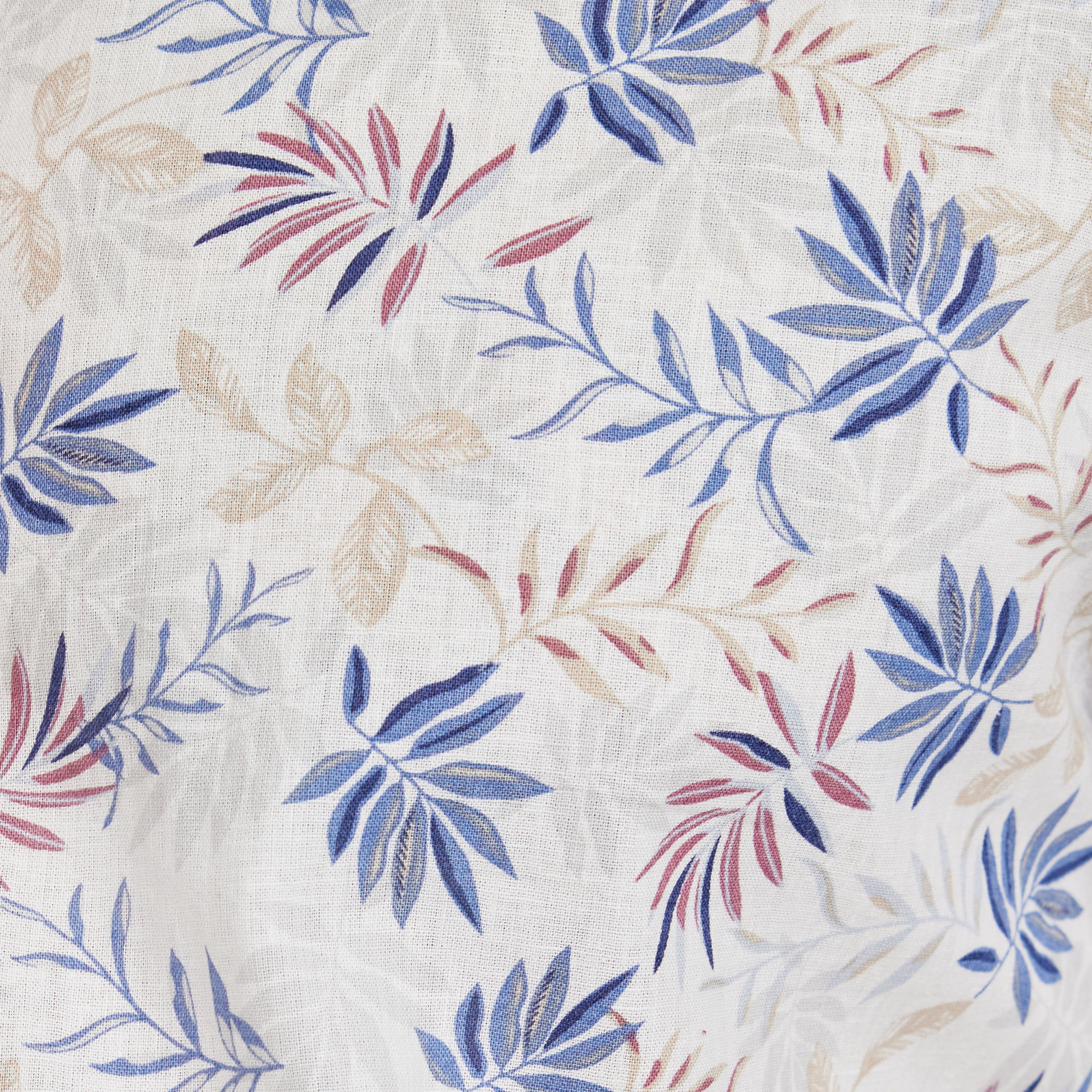 White Garret Linen Leaf Shirt