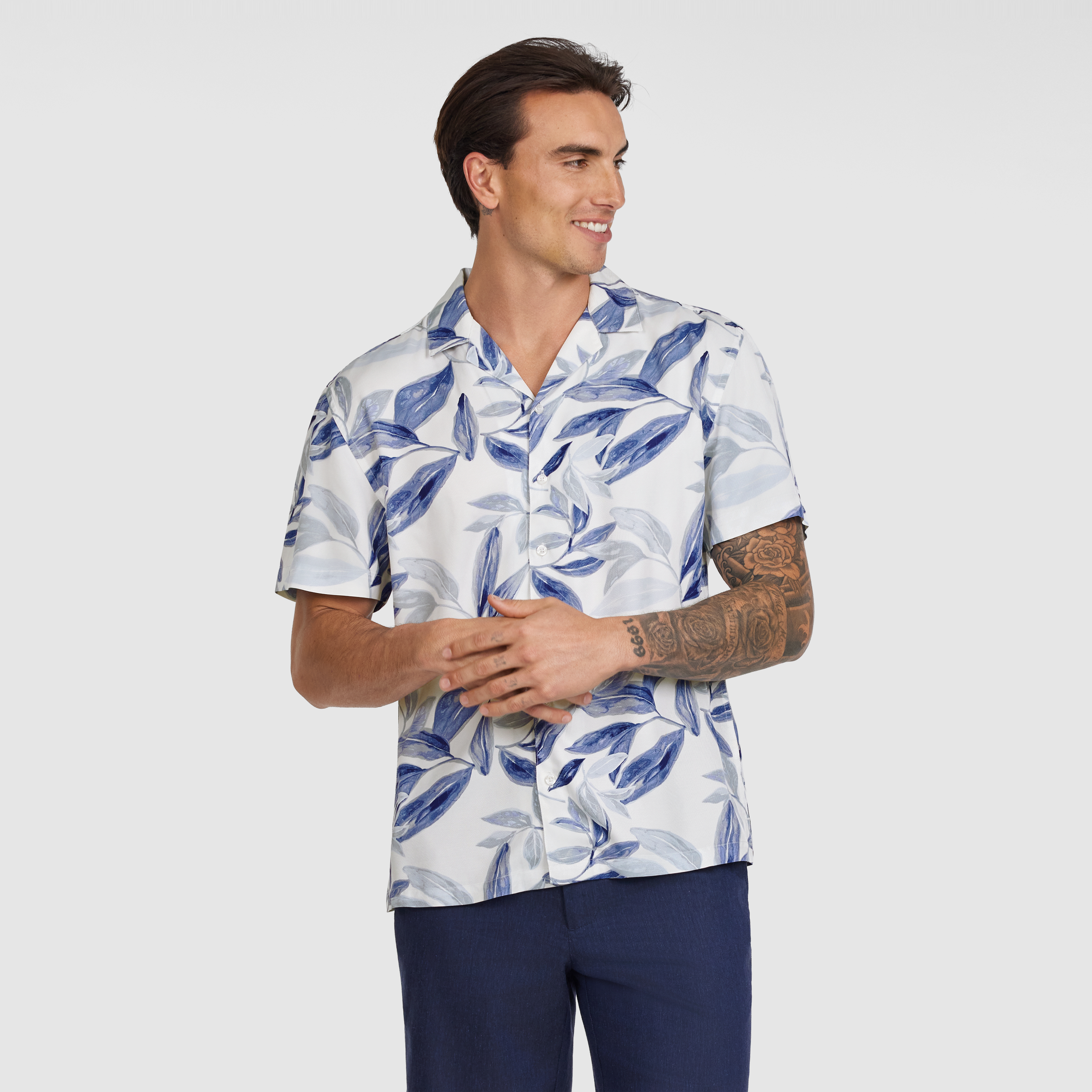 Montel Viscose Leaf Shirt