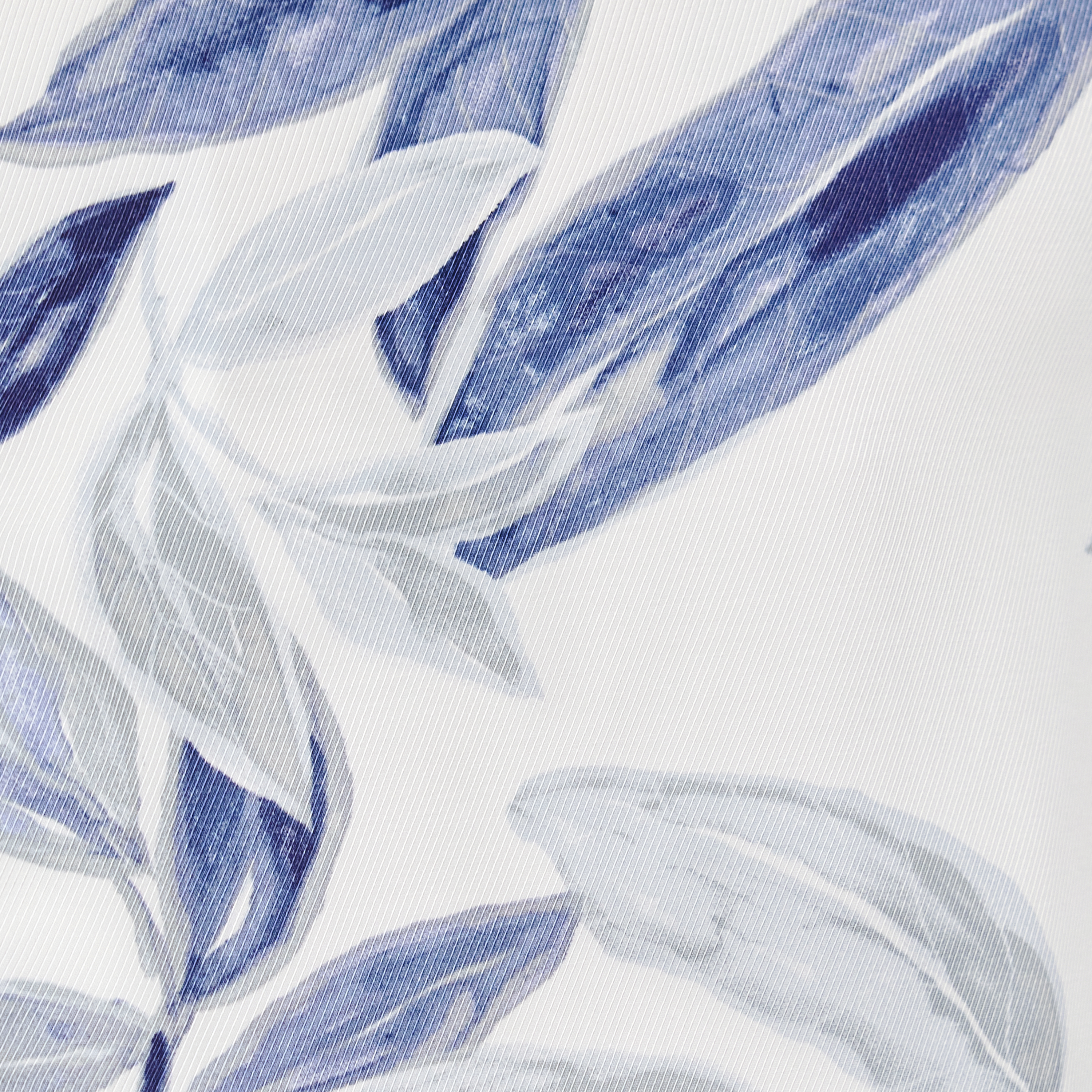 White Montel Viscose Leaf Shirt