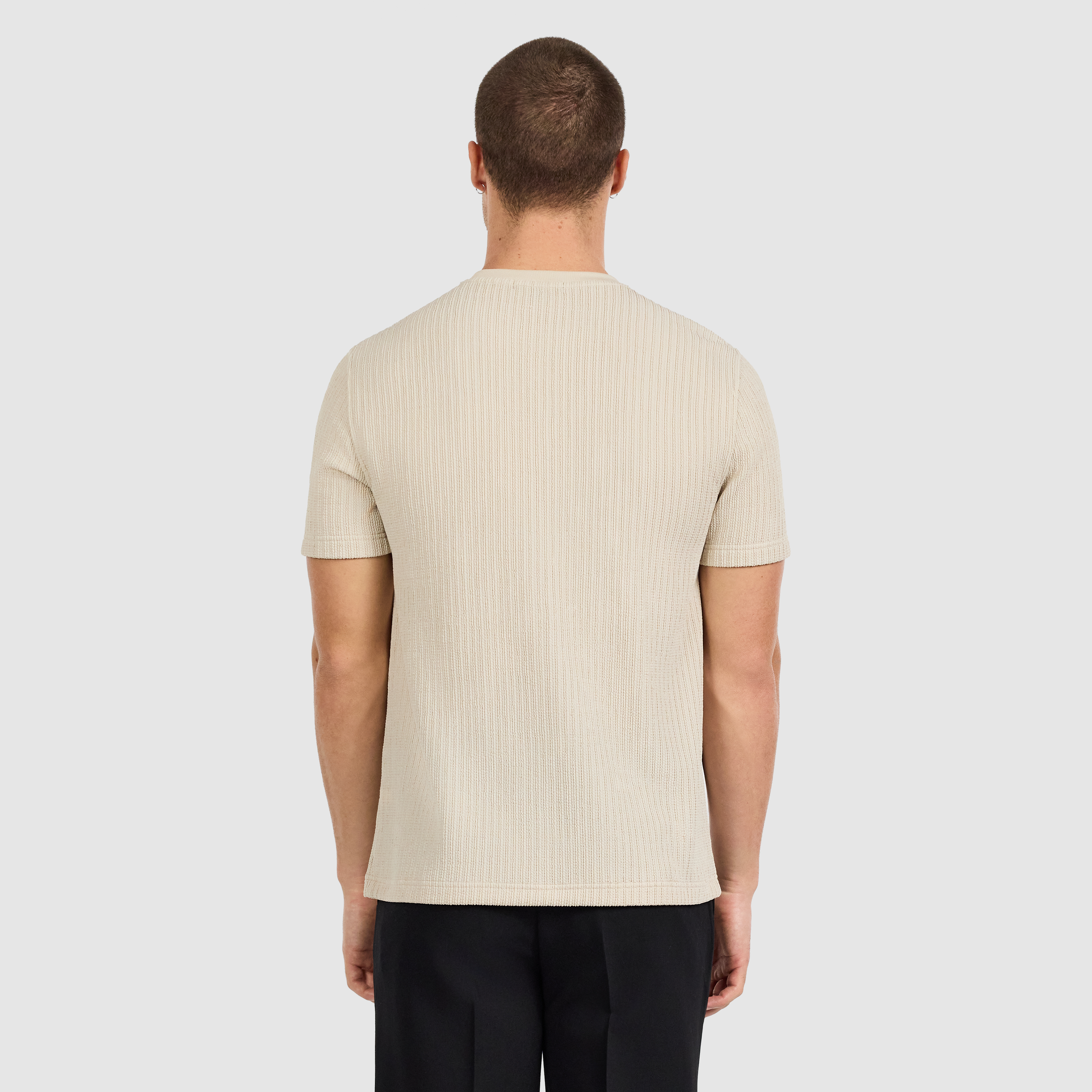 Natural Bowen Textured T Shirt