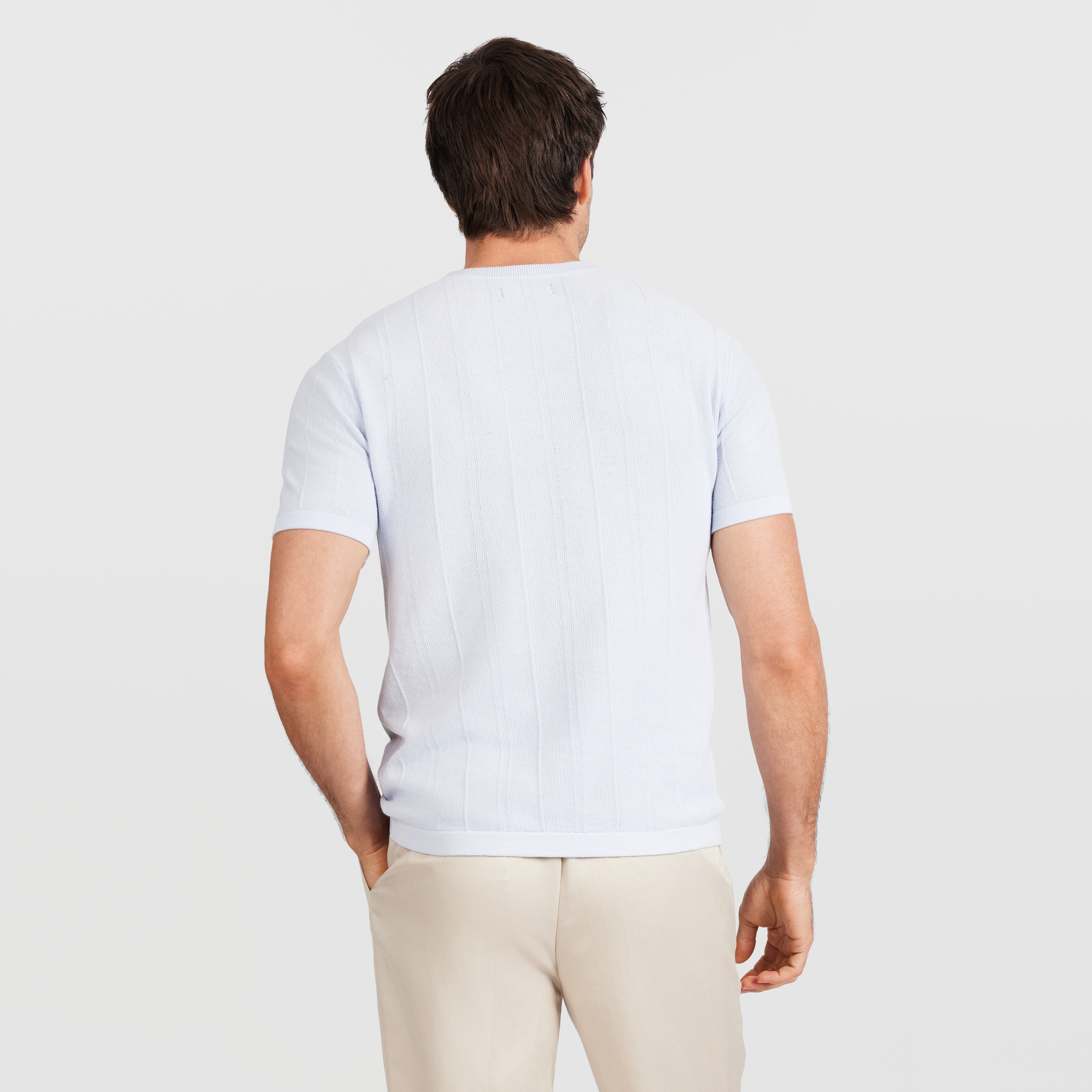 Light Blue Kohen Knit T Shirt