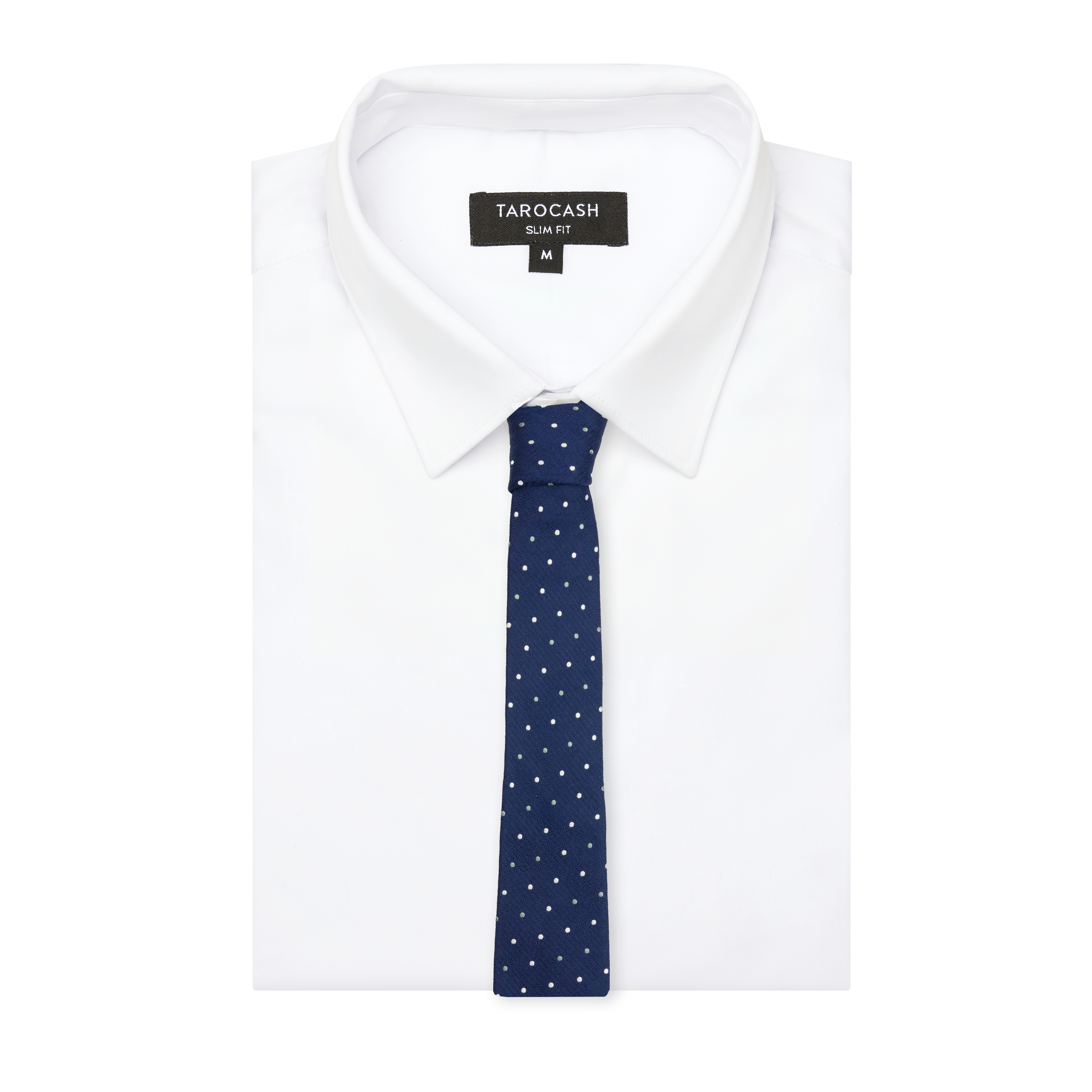 Navy Glenbrooke Spot Silk Tie