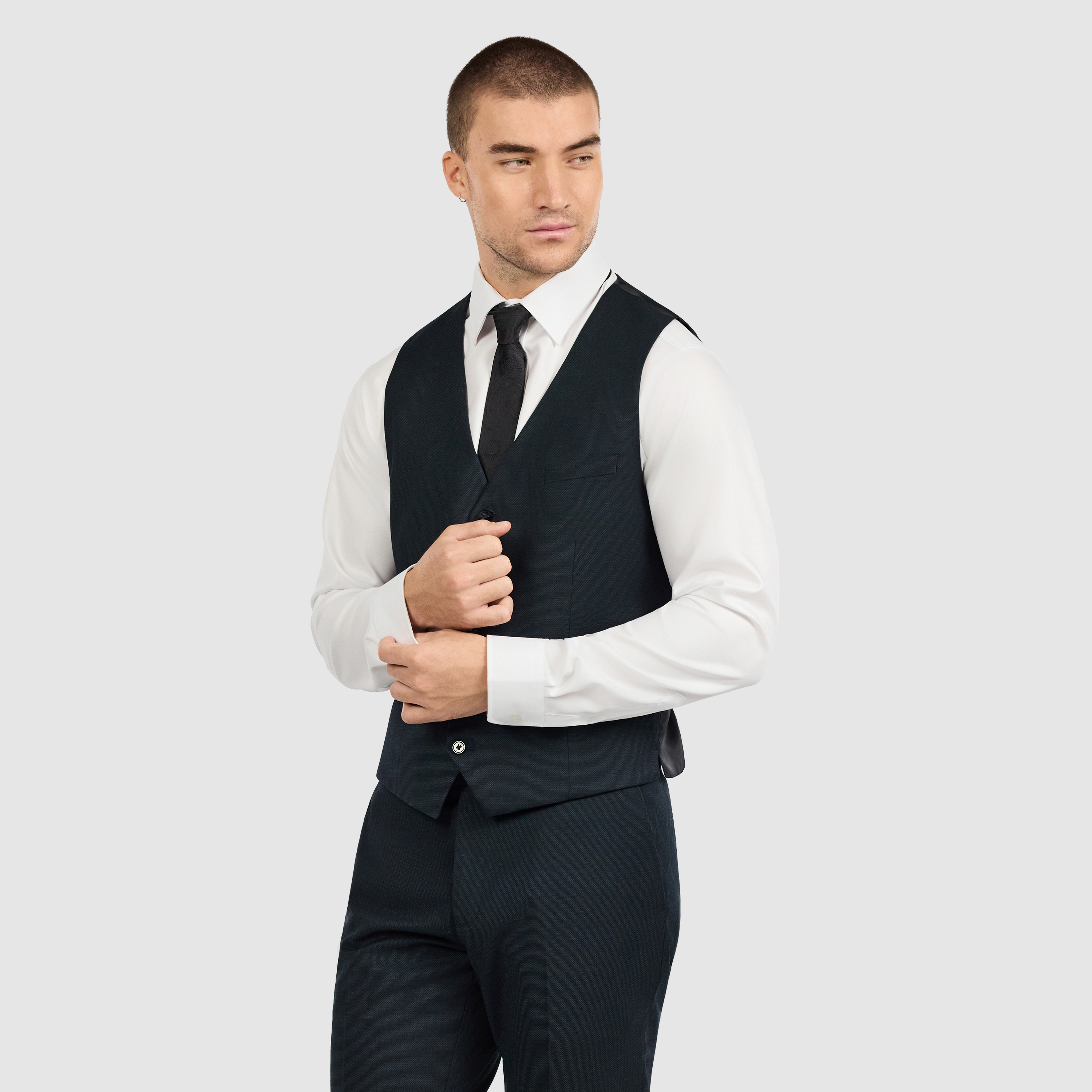 Green Keane Slim Waistcoat