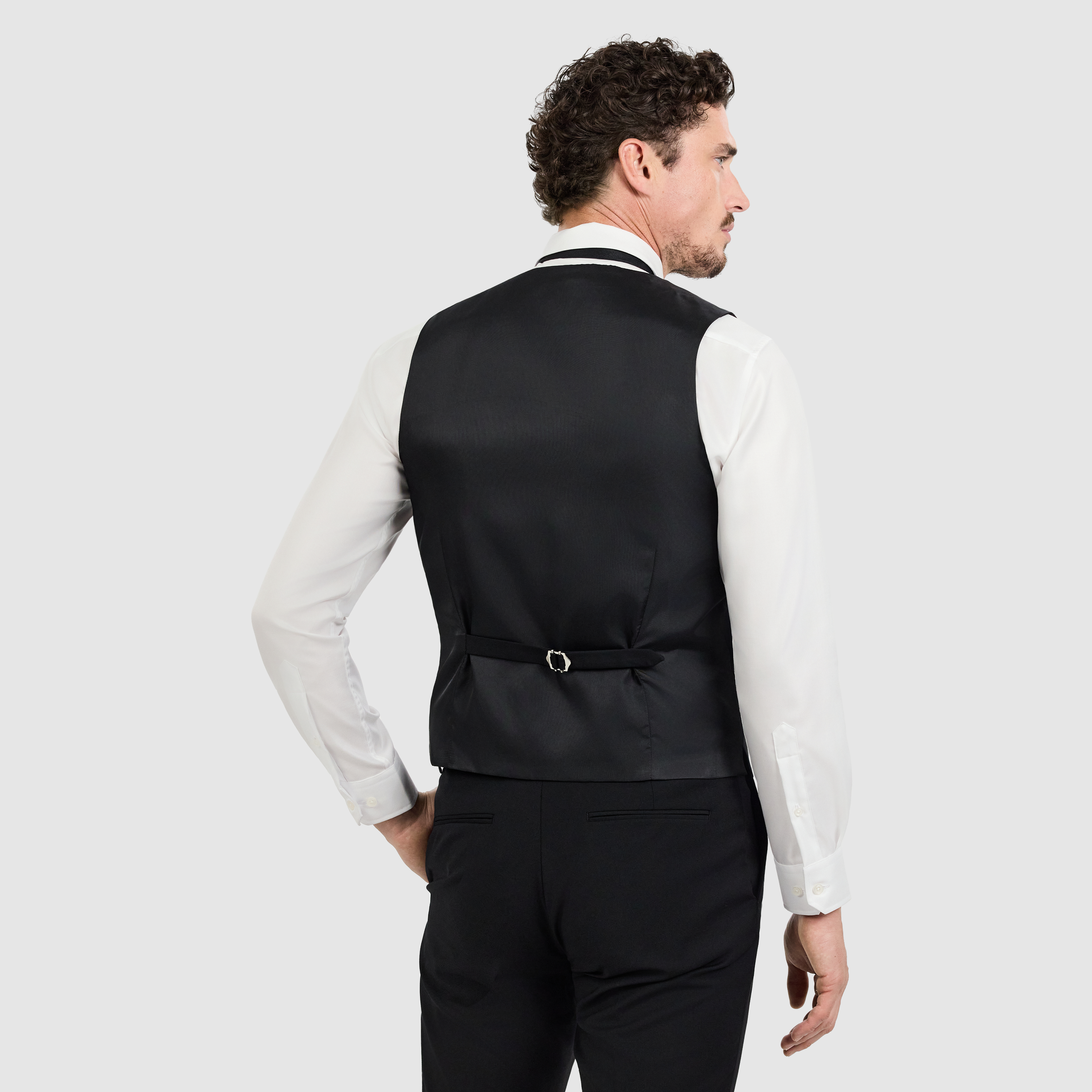 Black Titan Wool Waistcoat