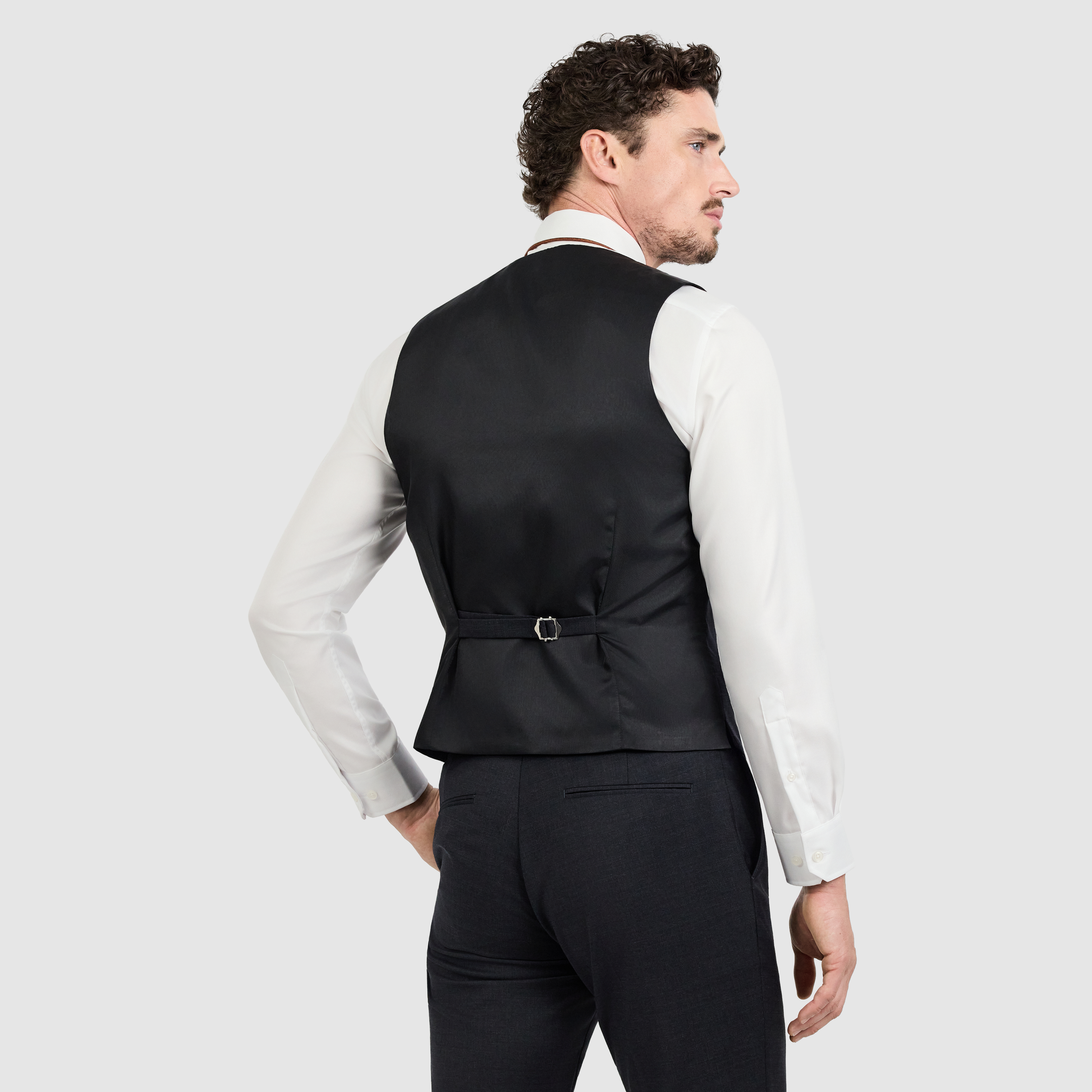 Charcoal Talon Wool Waistcoat