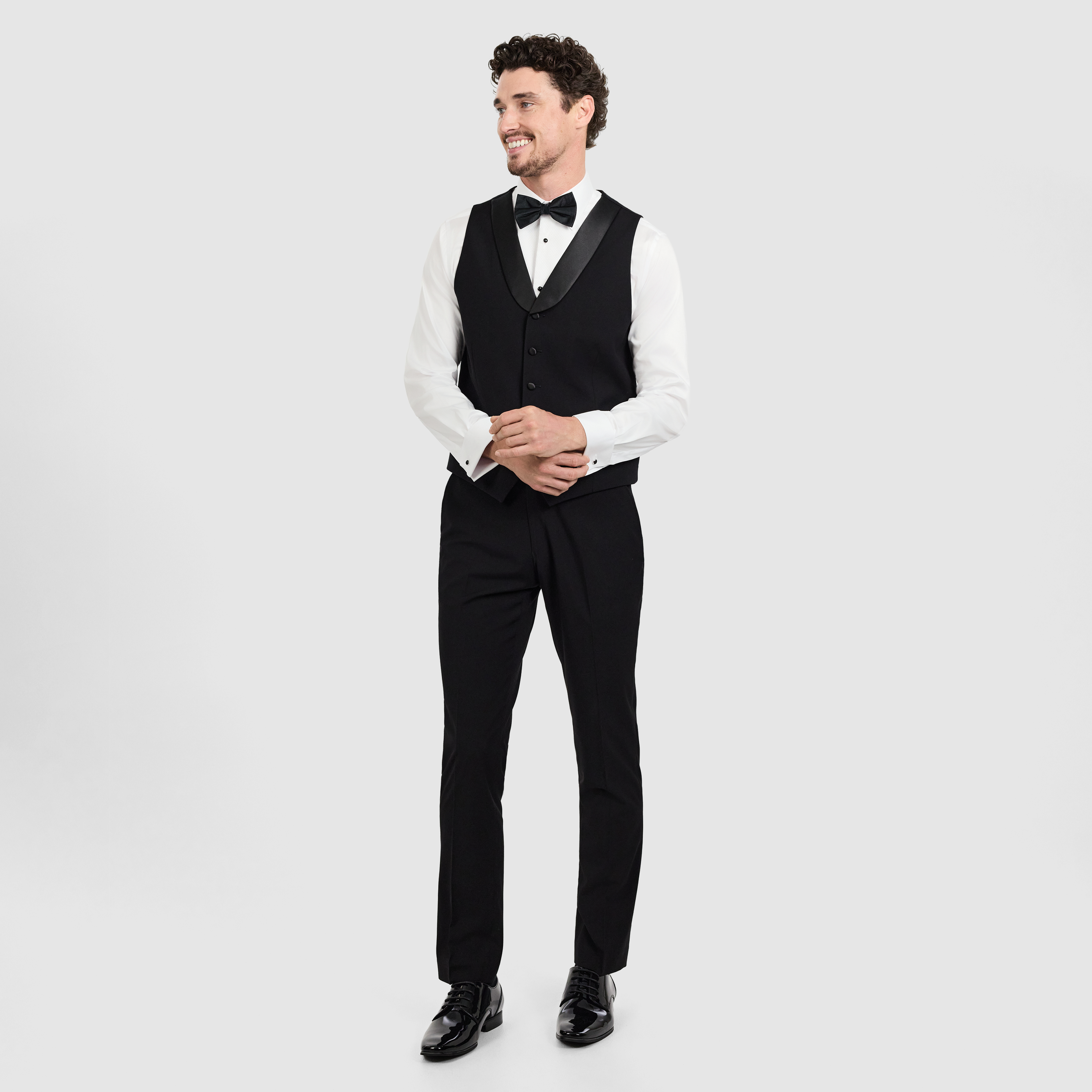 Black Supreme Tuxedo Waistcoat